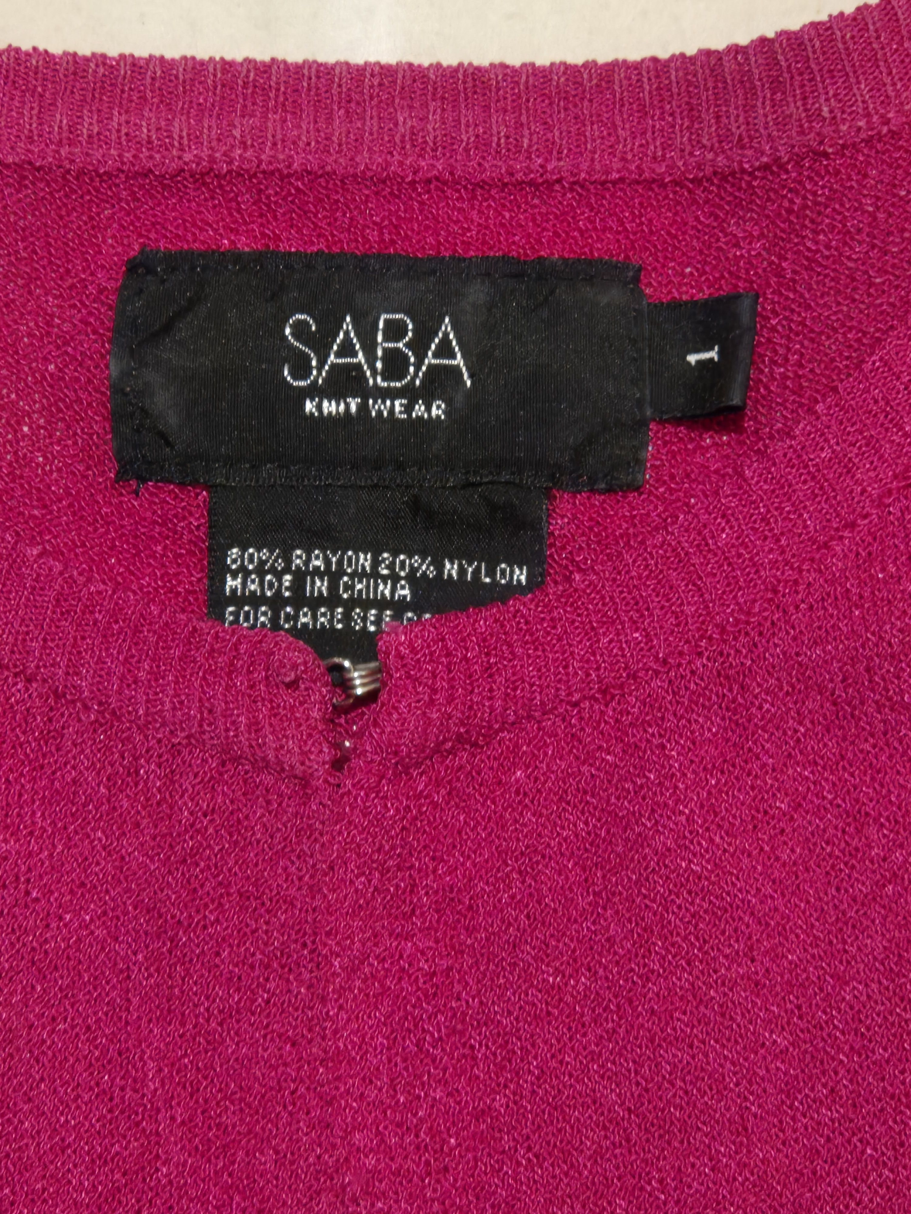 Saba Saba fuchsia pink cardigan 90s Size S / US 4 / IT 40 - 3 Thumbnail