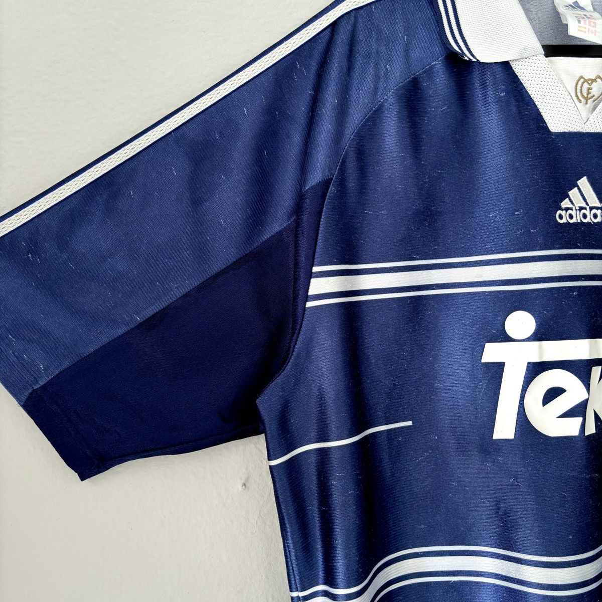Adidas × Vintage 1999 1998 Real Madrid Adidas Retro Vintage Soccer Jersey Kit Size US L / EU 52-54 / 3 - 5 Thumbnail