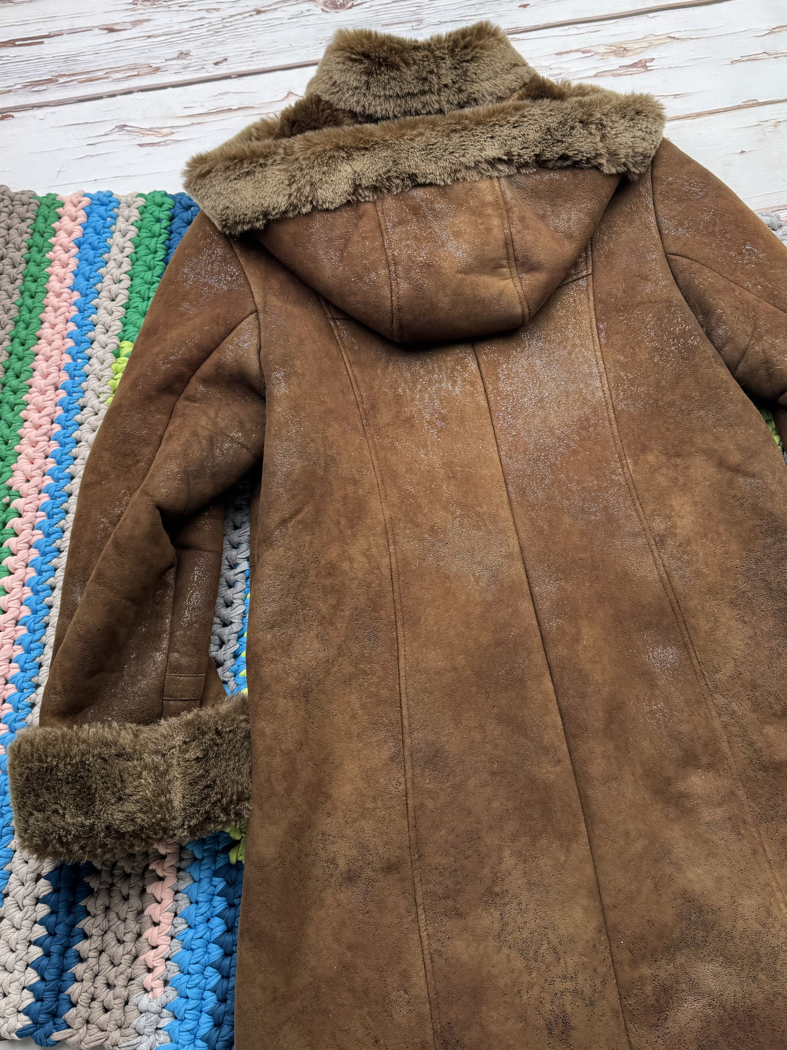 Vintage Vintage Faux Sheepskin Coat With Belted (ET1) Size L / US 10 / IT 46 - 10 Thumbnail