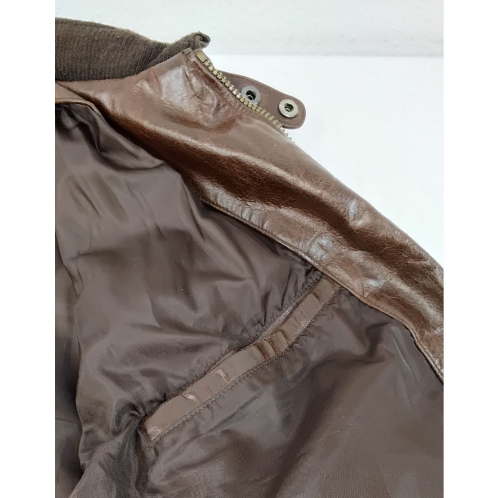 Members Only Members Only Leather Jacket Men's 2XL Brown Flight Size US XXL / EU 58 / 5 - 13 Thumbnail