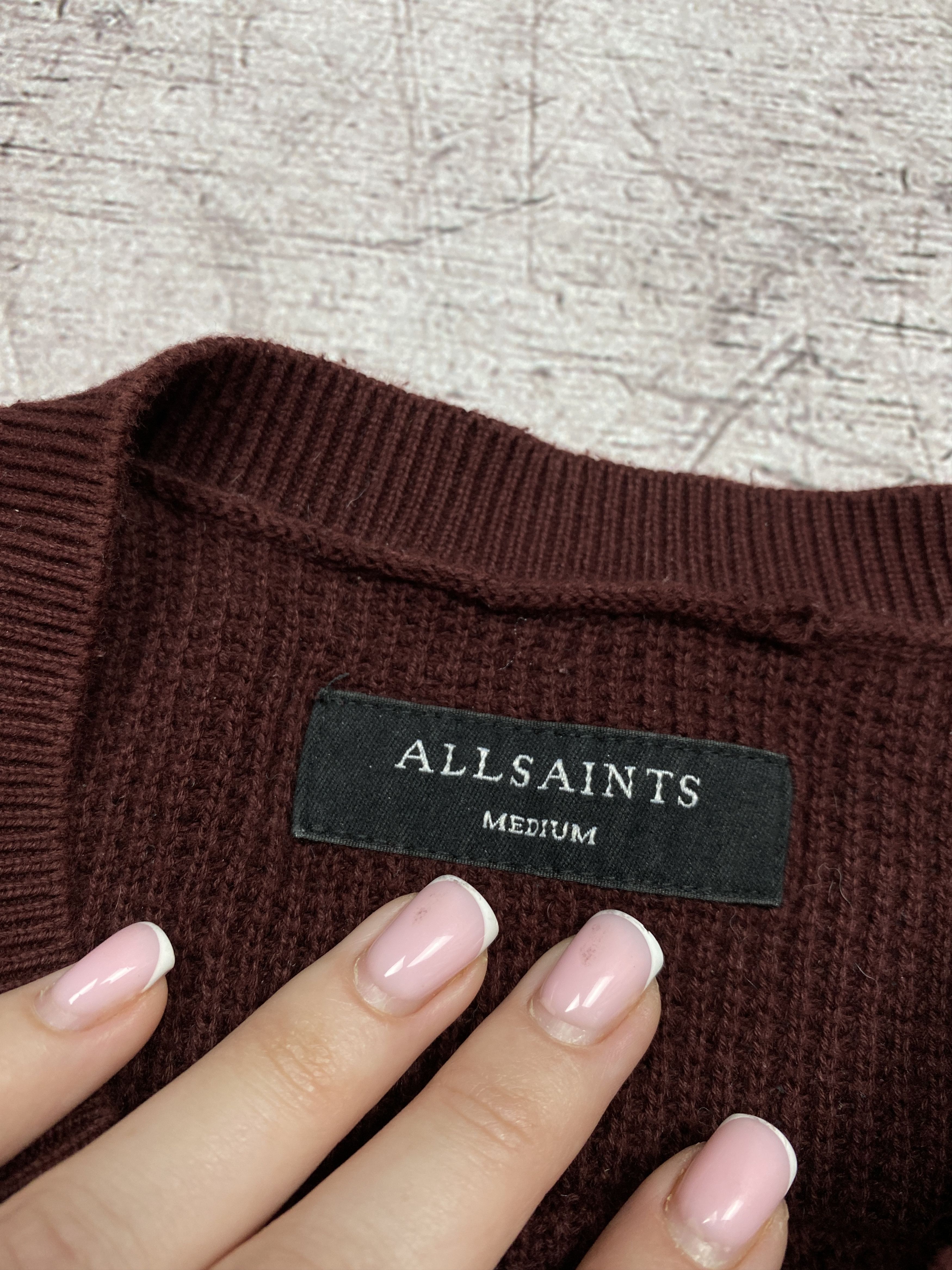 Allsaints Allsaint Vintage Mens Rias Crew Neck Knit Sweater Size US M / EU 48-50 / 2 - 4 Thumbnail