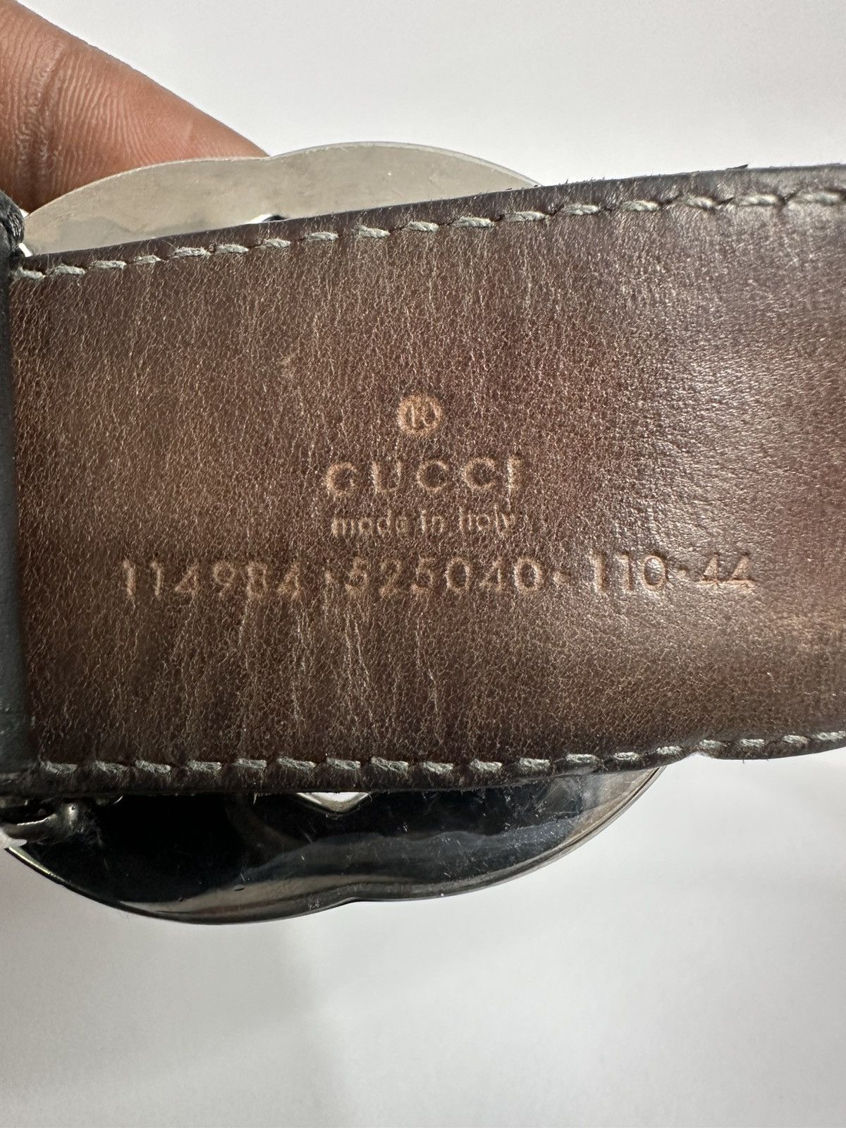 Gucci Gucci Interlocking GG Buckle Green And Red Web Canvas Belt. Size 44 - 6 Thumbnail