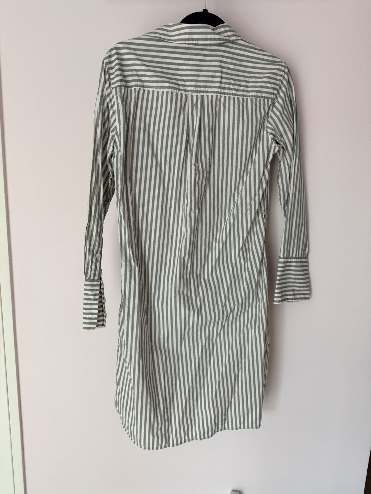 Equipment EQUIPMENT FEMME Striped Shirt Dress Size M Grey White Cotton Size M / US 6-8 / IT 42-44 - 9 Thumbnail