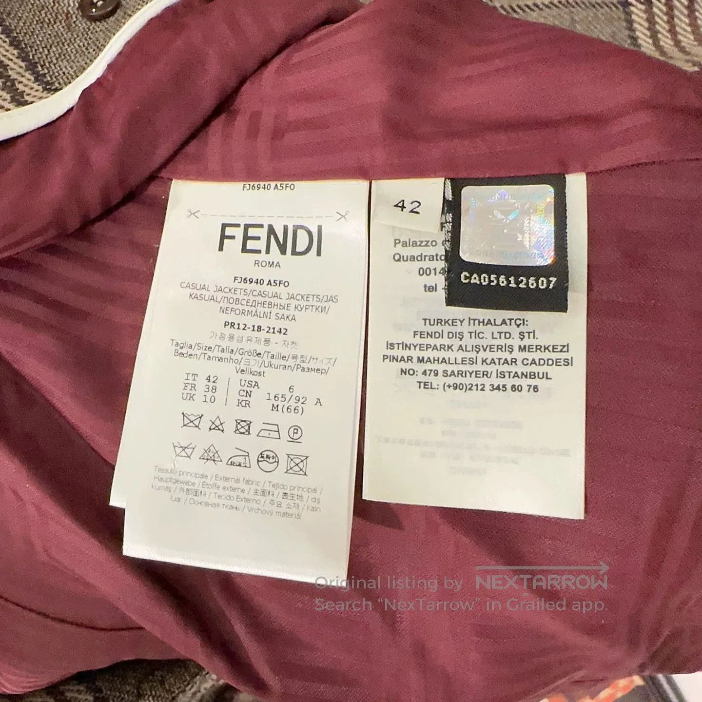 Fendi Fendi Vintage Plaid Blazer Coat. Size US M / EU 48-50 / 2 - 8 Thumbnail