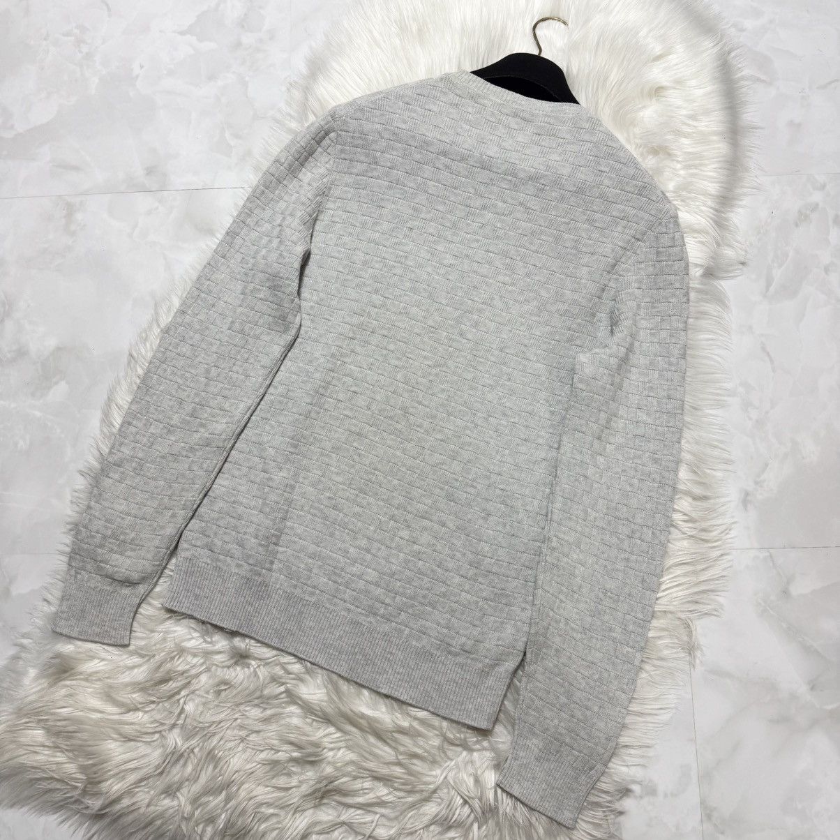 Louis Vuitton Authentic Louis Vuitton Damier Knit Sweater Size US M / EU 48-50 / 2 - 8 Thumbnail