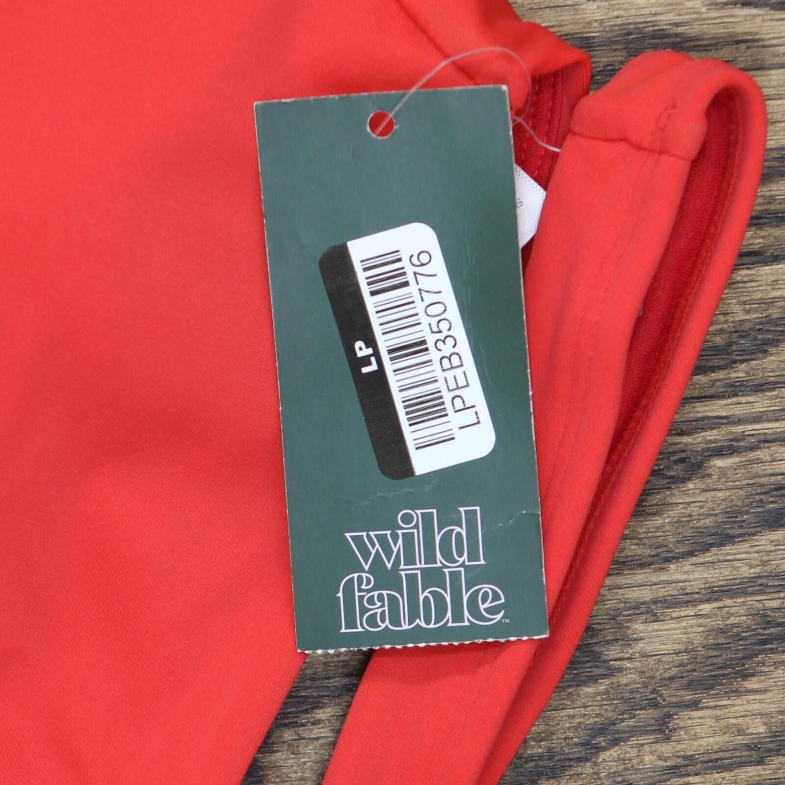 Other Nwt Wild Fable Longline Bralette Bikini Top 88181921 M Red Size M / US 6-8 / IT 42-44 - 3 Thumbnail
