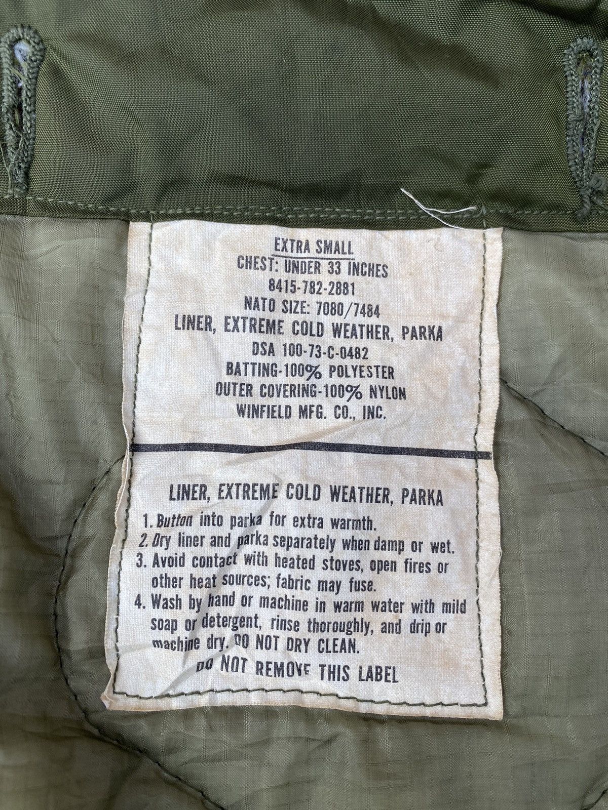 Vintage Vintage Army Military Light Parka Jacket. #D4 Size US XL / EU 56 / 4 - 7 Thumbnail