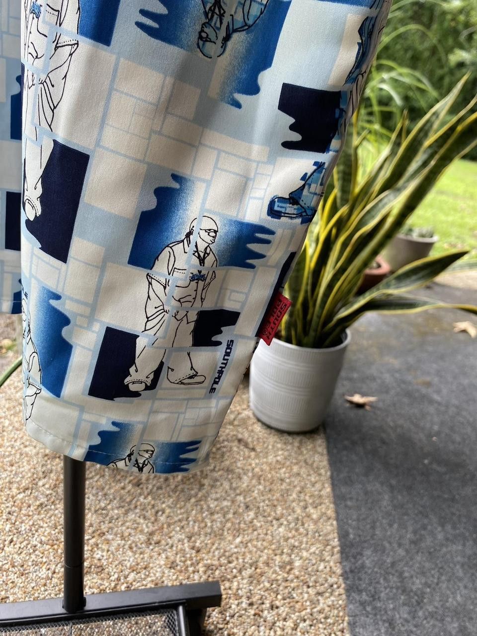 Southpole 90s Blue and White OG Southpole Graphic Button Down XXL Size US XXL / EU 58 / 5 - 5 Thumbnail