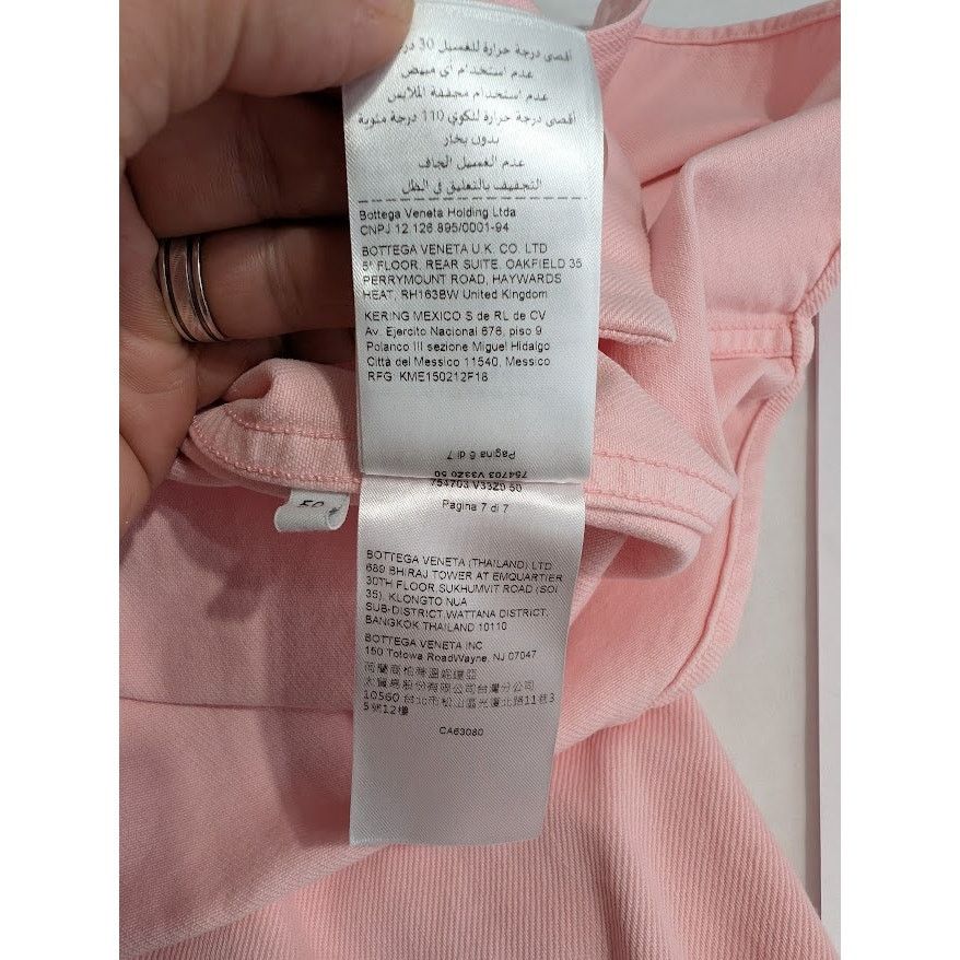Bottega Veneta o1rshd1 Washed Colorured Denim Shirt in Camelia Size US M / EU 48-50 / 2 - 16 Thumbnail