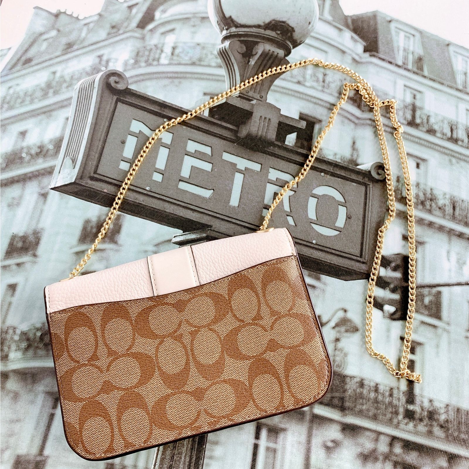 Coach Coach 7287 Georgie Crossbody In Signature Canvas IN KHAKI CH Size ONE SIZE - 4 Thumbnail