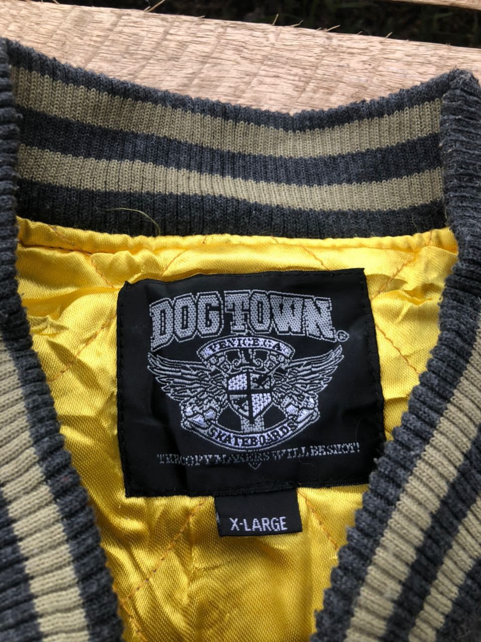 Dogtown Vintage 90s Dogtown Skaters Leather Varsity Jacket Size US XL / EU 56 / 4 - 4 Thumbnail