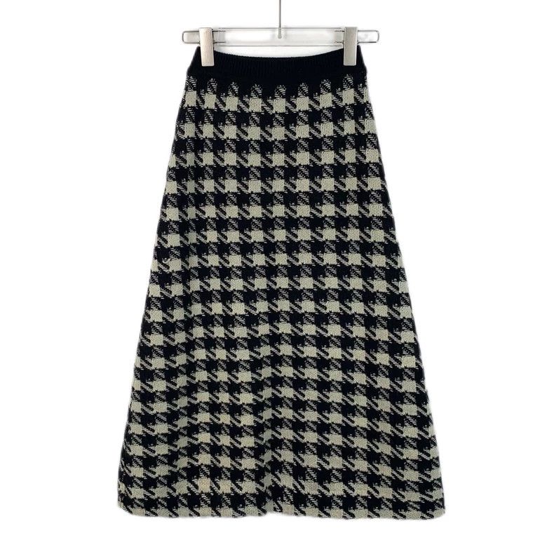 Gucci Gucci Size XXS Color-blocked check cashmere casual half-len Size 29" - 2 Thumbnail