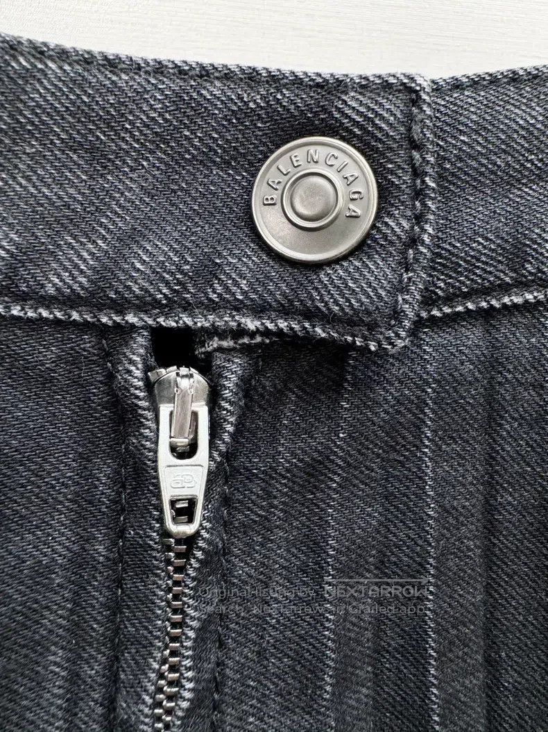 Balenciaga Balenciaga Denim Skirt Size 35" - 4 Thumbnail