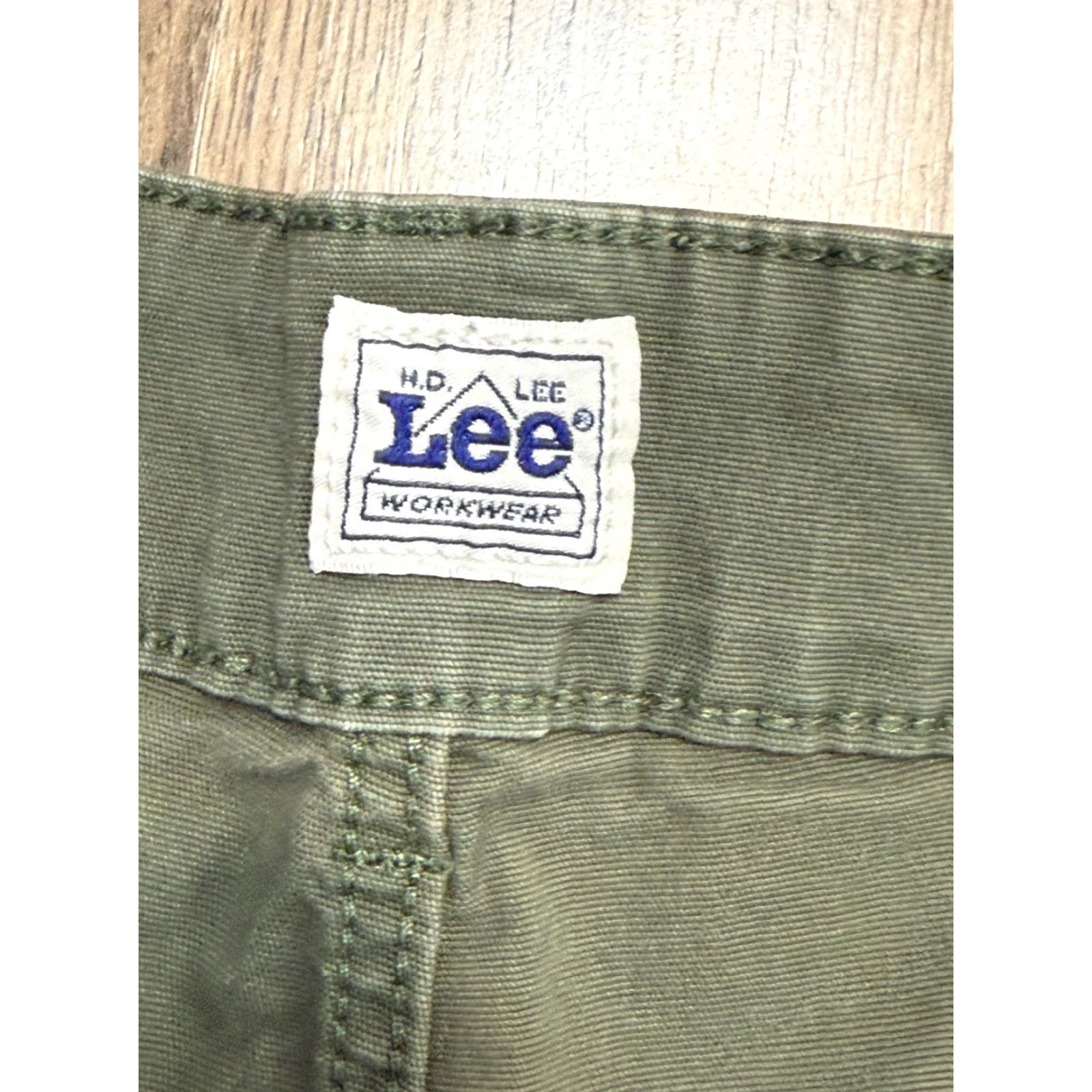 Lee Lee Pants Women's Small Green Workwear High Rise Straight Pockets Outdoor Cotton Chino Size 28" / US 6 / IT 42 - 5 Thumbnail