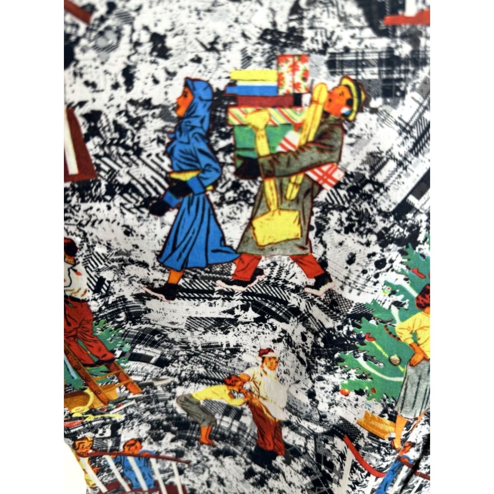 Robert Graham Robert Graham Holiday Christmas 50s Family Throwback Mens L Shirt Multicolor Size US L / EU 52-54 / 3 - 3 Thumbnail