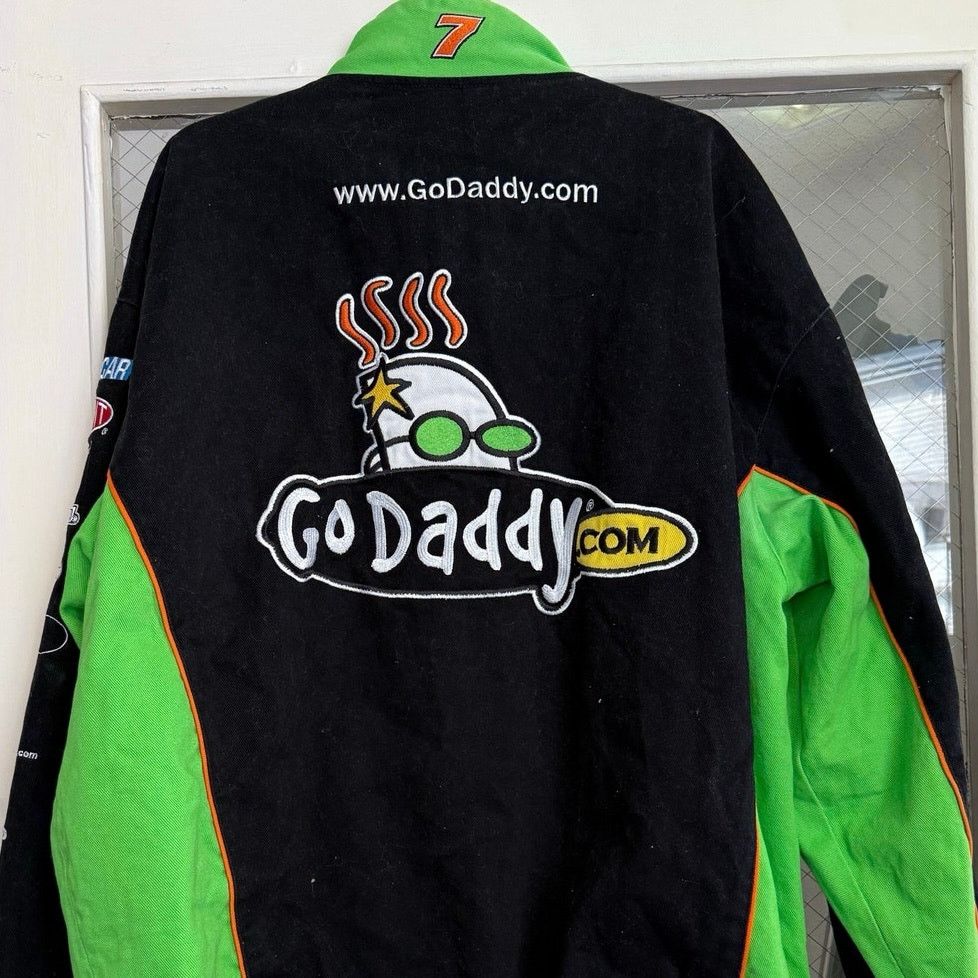 Chase Authentics Vintage Go Daddy NASCAR Chase Racing Jacket Sz 2XL GS Size US XXL / EU 58 / 5 - 6 Thumbnail