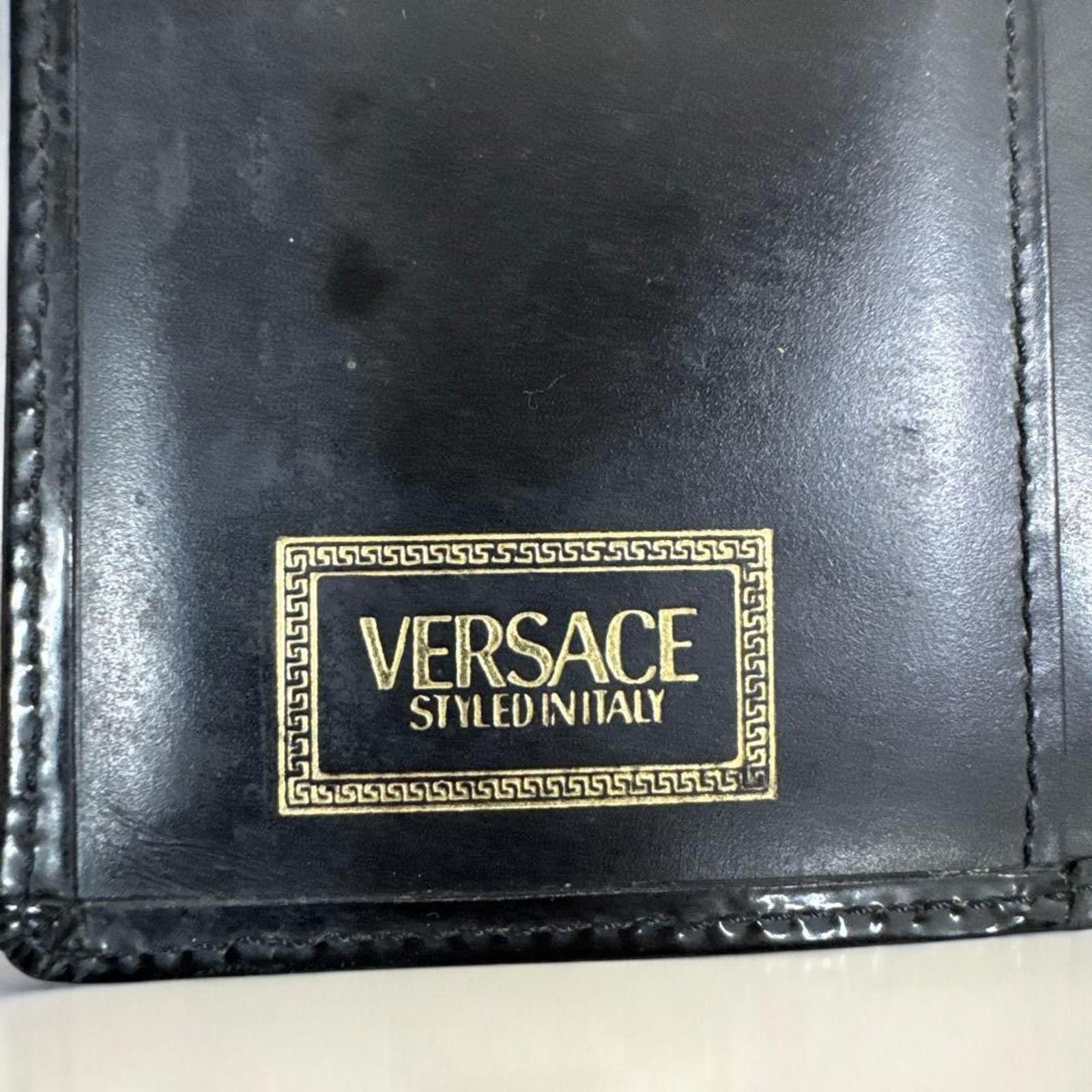 Versace Versace - Black Leather Women's Wallet Size ONE SIZE - 6 Thumbnail