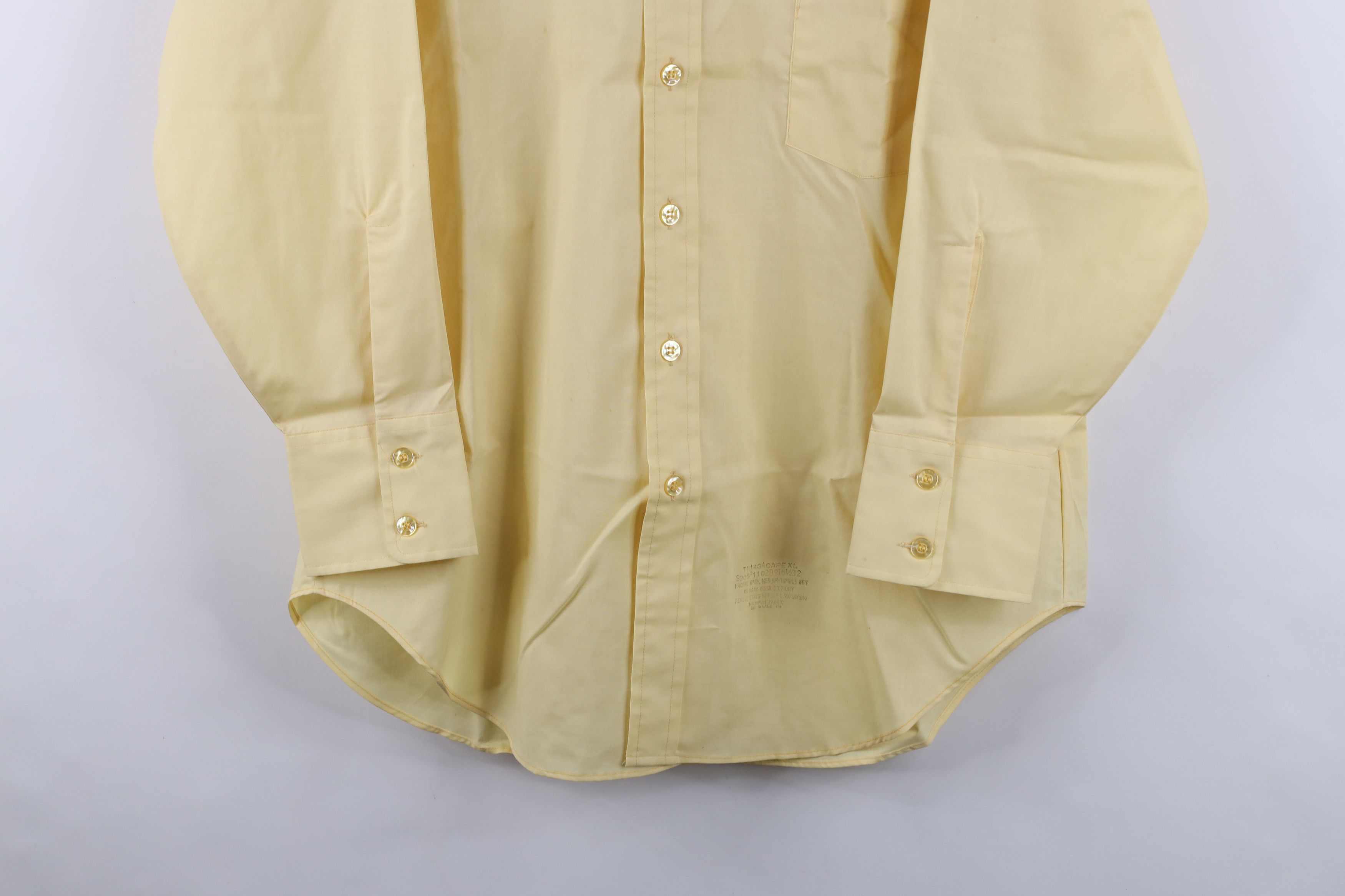 Vintage Vintage 70s Streetwear Collared Button Shirt Yellow Size US M / EU 48-50 / 2 - 3 Thumbnail