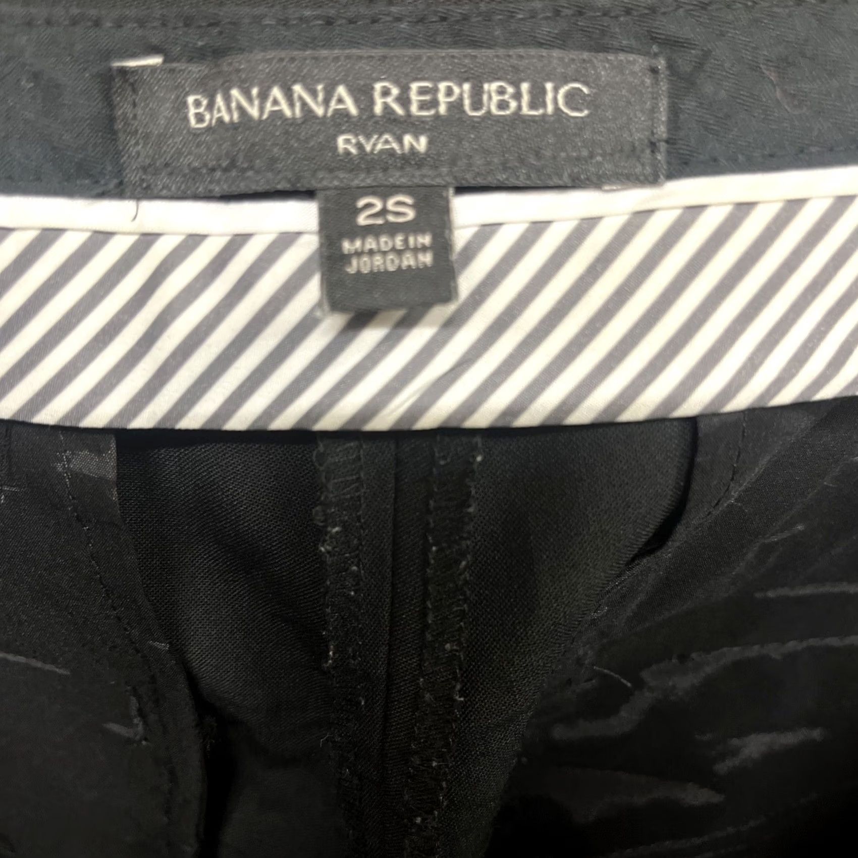Banana Republic Banana Republic Womens Black Italian Wool Dress Pants Size 26 Straight Leg Size 26" / US 2 / IT 38 - 3 Thumbnail