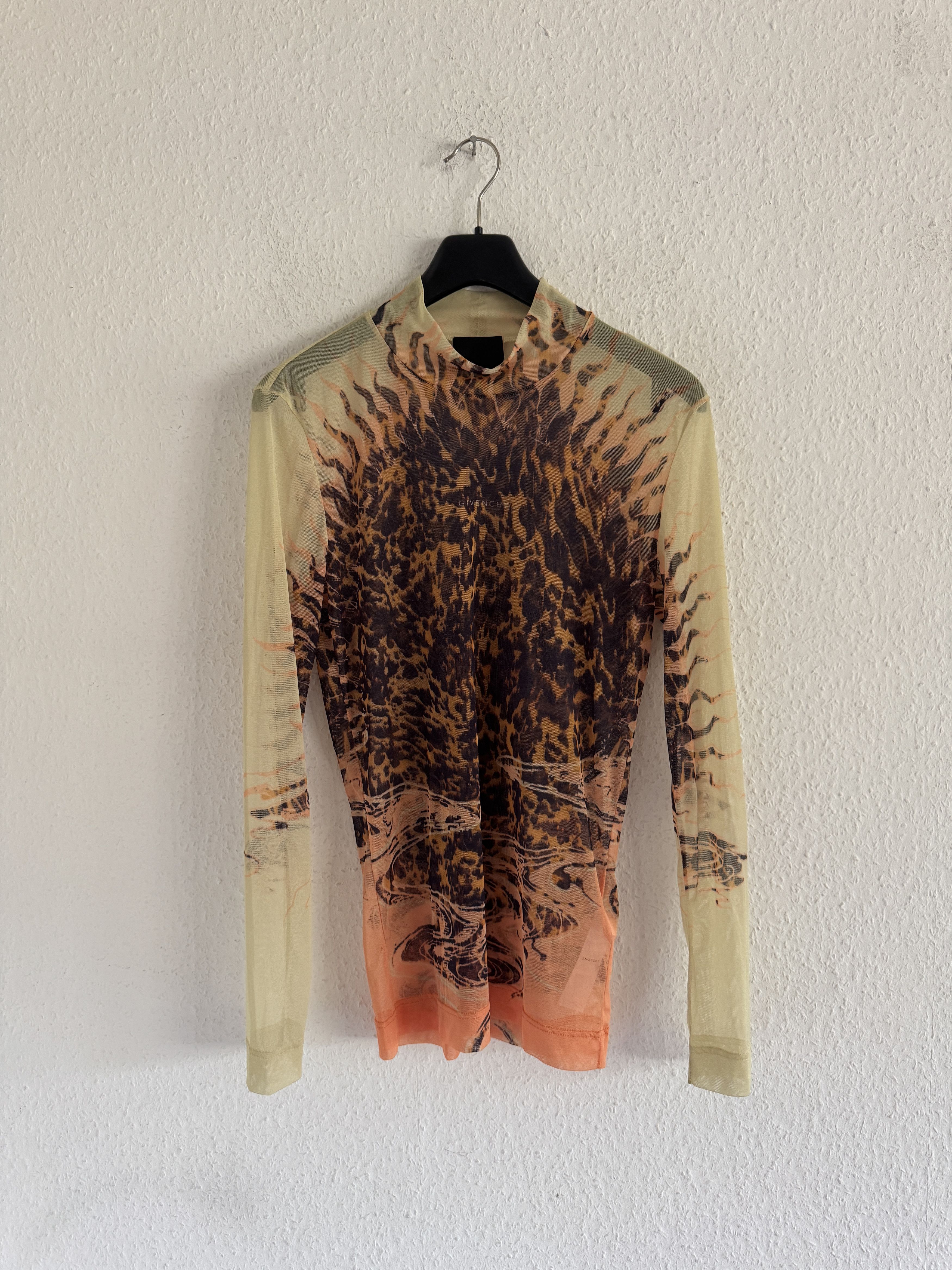 Givenchy Marble Sun Mesh Long Sleeve Top Size US XS / EU 42 / 0 - 1 Thumbnail