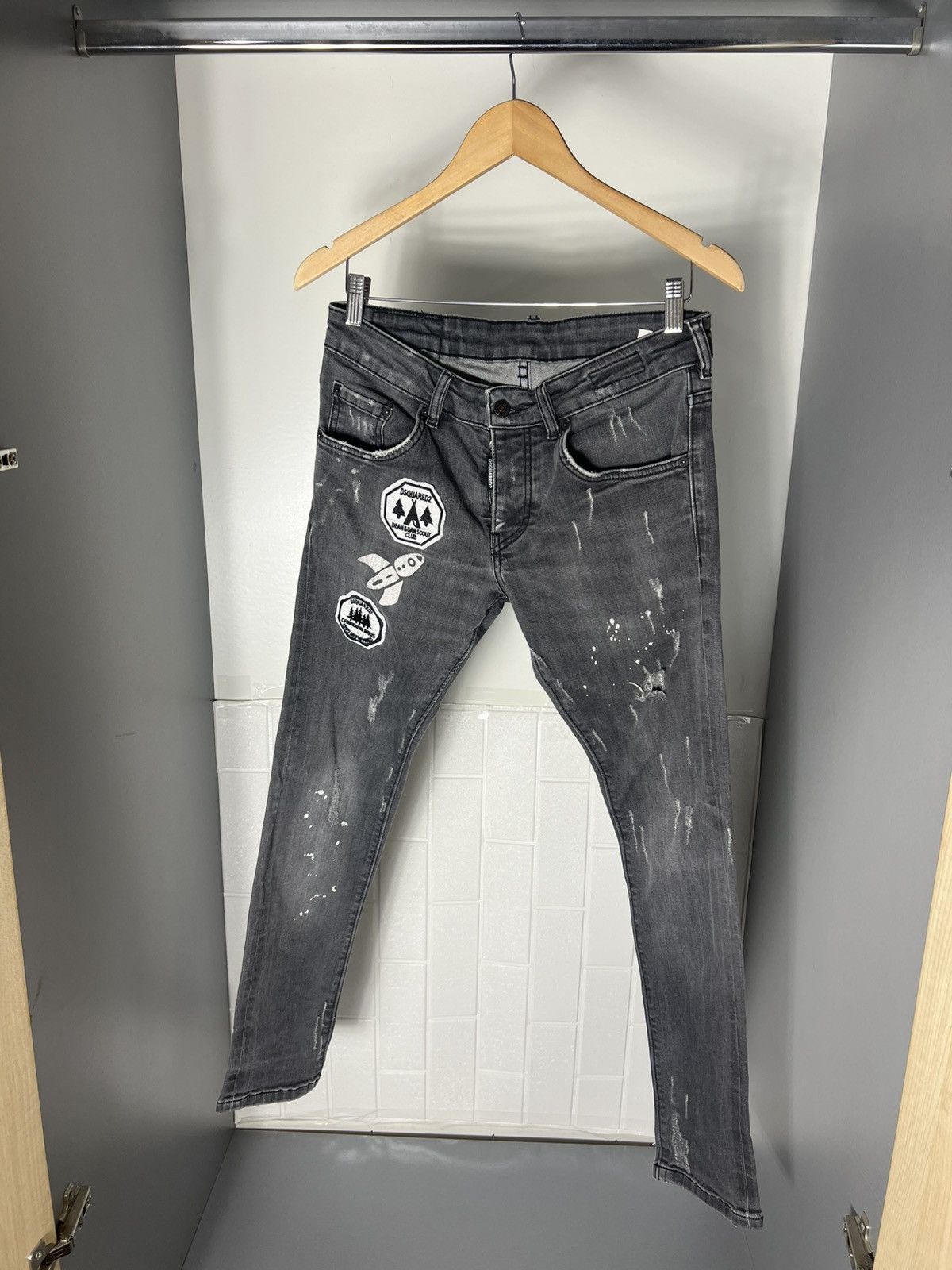Dsquared2 × Vintage VERY RARE DSQUARED2 DESIGNER DENIM JEANS JAPAN STYLE LUXURY Size US 31 - 2 Thumbnail