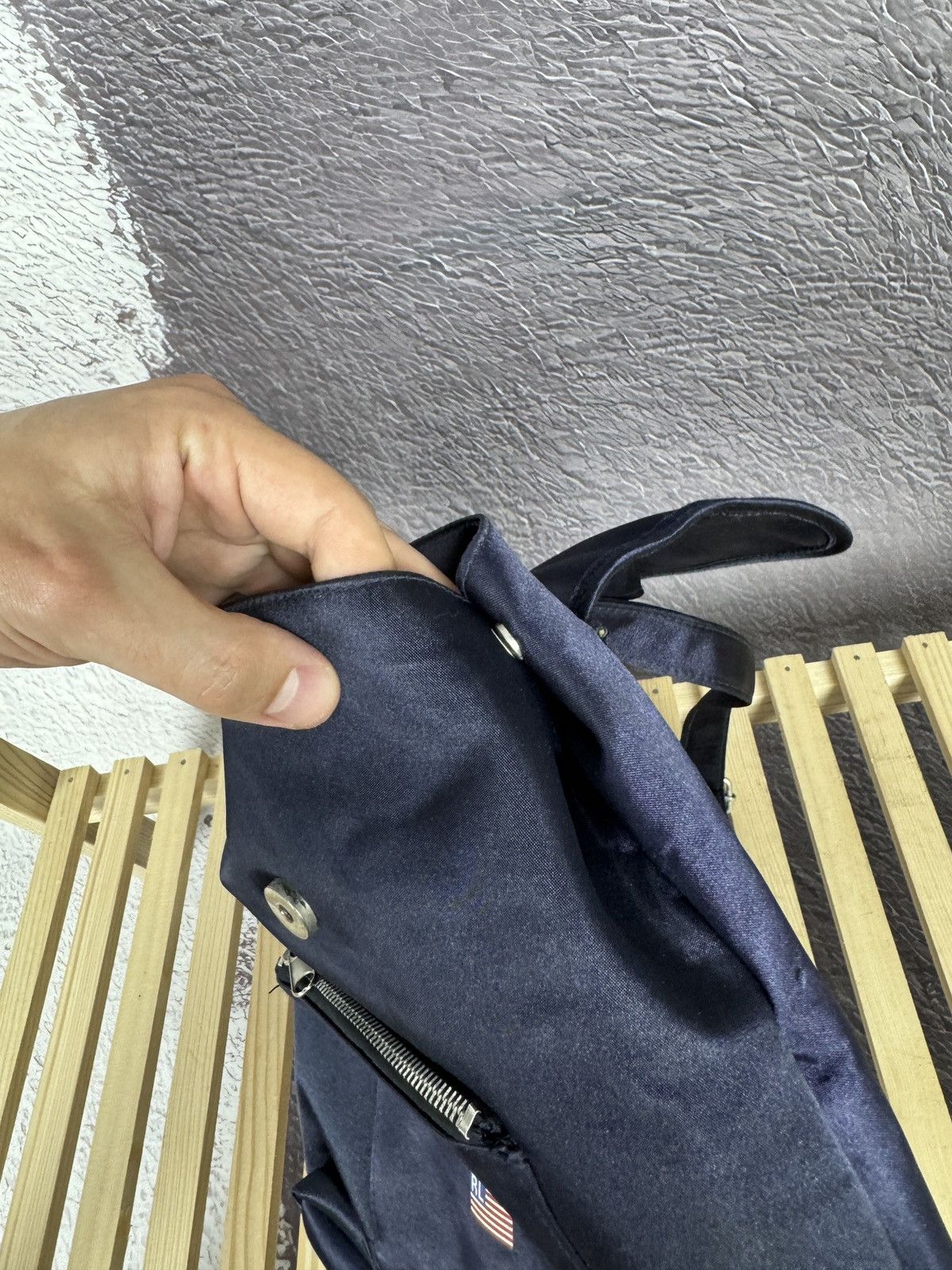 Polo Ralph Lauren Ralph Lauren Polo Sport Mini Backpack Navy Blue Flap Bag Vtg Size ONE SIZE - 9 Thumbnail