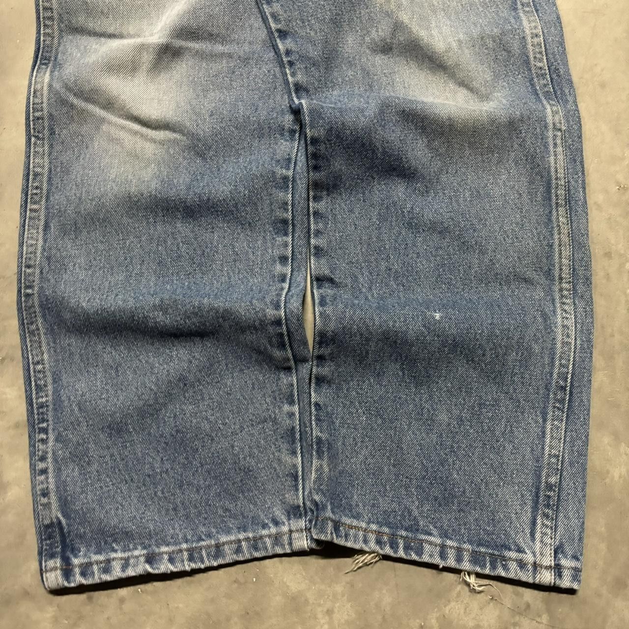 Japanese Brand × Vintage Crazy Vintage Y2K/2000s Grunge Faded Medium Wash Denim Jeans! Size US 33 - 6 Thumbnail