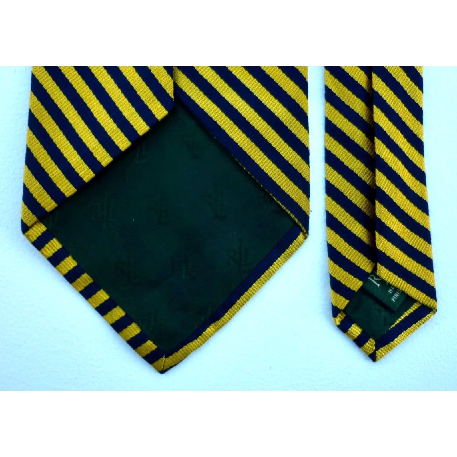 Ralph Lauren Vintage Men’s Lauren Ralph Lauren Silk Tie Stripes Made in USA Size ONE SIZE - 6 Thumbnail