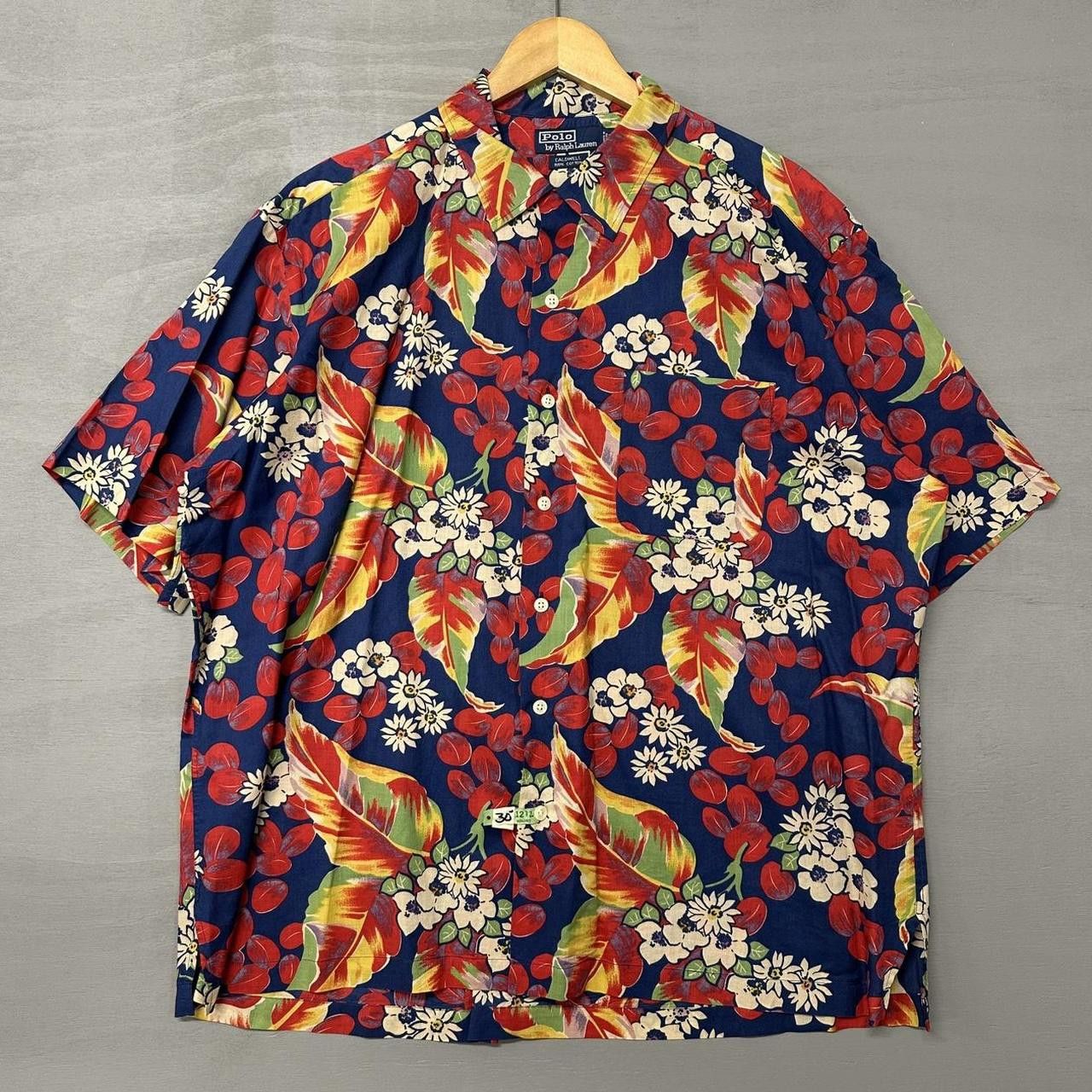 Polo Ralph Lauren Vintage Polo Ralph Lauren Hawaiian Shirt Button Up XL Size US XL / EU 56 / 4 - 1 Thumbnail