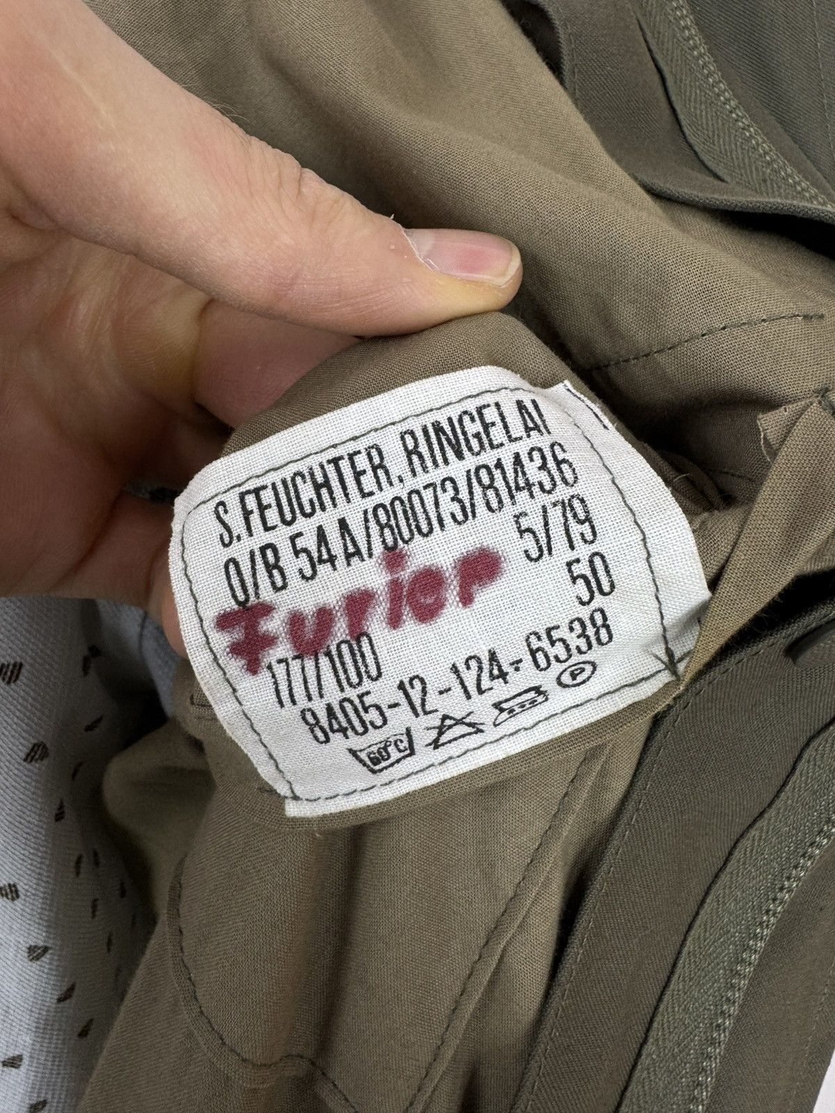 Other S. FEUCHTER, RINGELAI Vintage Military coat Army Parka 1979 Size US XL / EU 56 / 4 - 11 Thumbnail