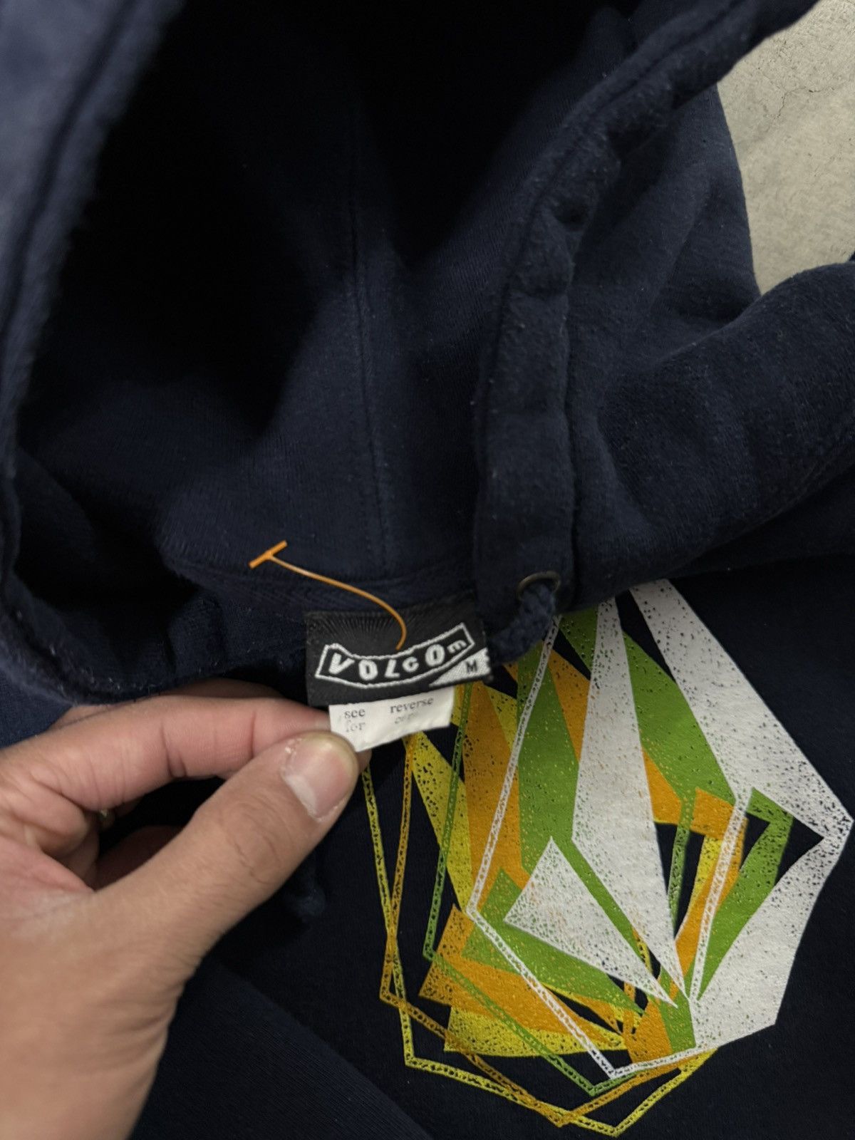 Volcom 2000s Volcom Surf Navy Pacific Hoodie Y2K Sleeve Hits Medium Size US M / EU 48-50 / 2 - 5 Thumbnail
