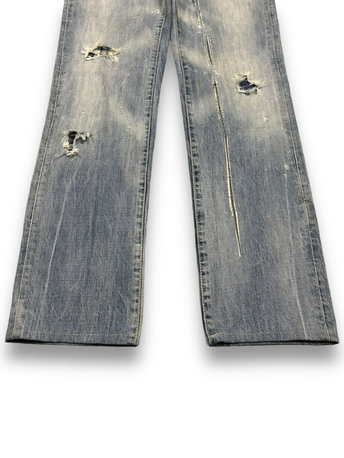 Dsquared2 Vintage Dsquared2 Sashiko Stitched Distressed Grunge Jeans Size US 31 - 9 Thumbnail