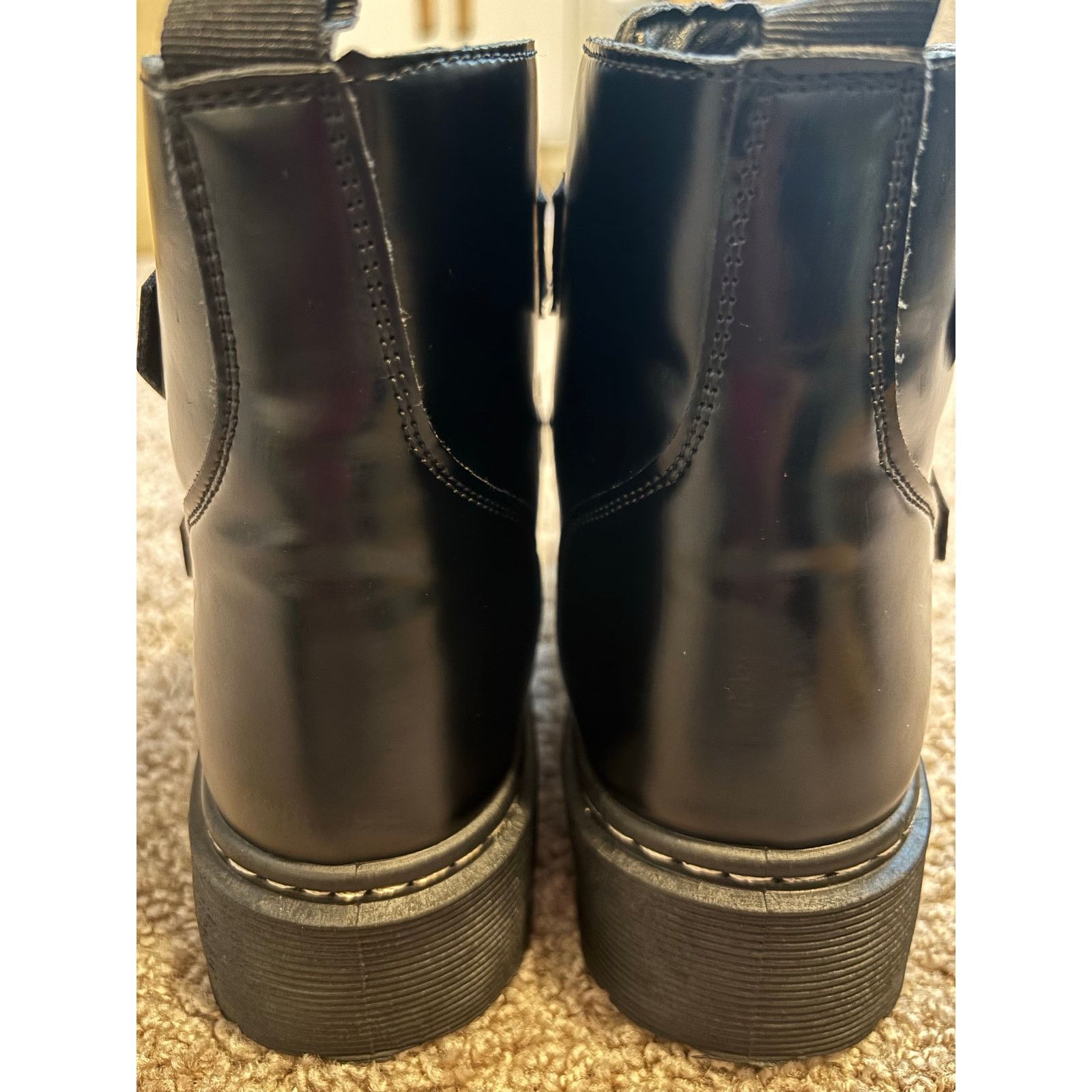 The Unbranded Brand Heart Buckle Combat Boots Size 8 Size US 8 / IT 38 - 5 Thumbnail