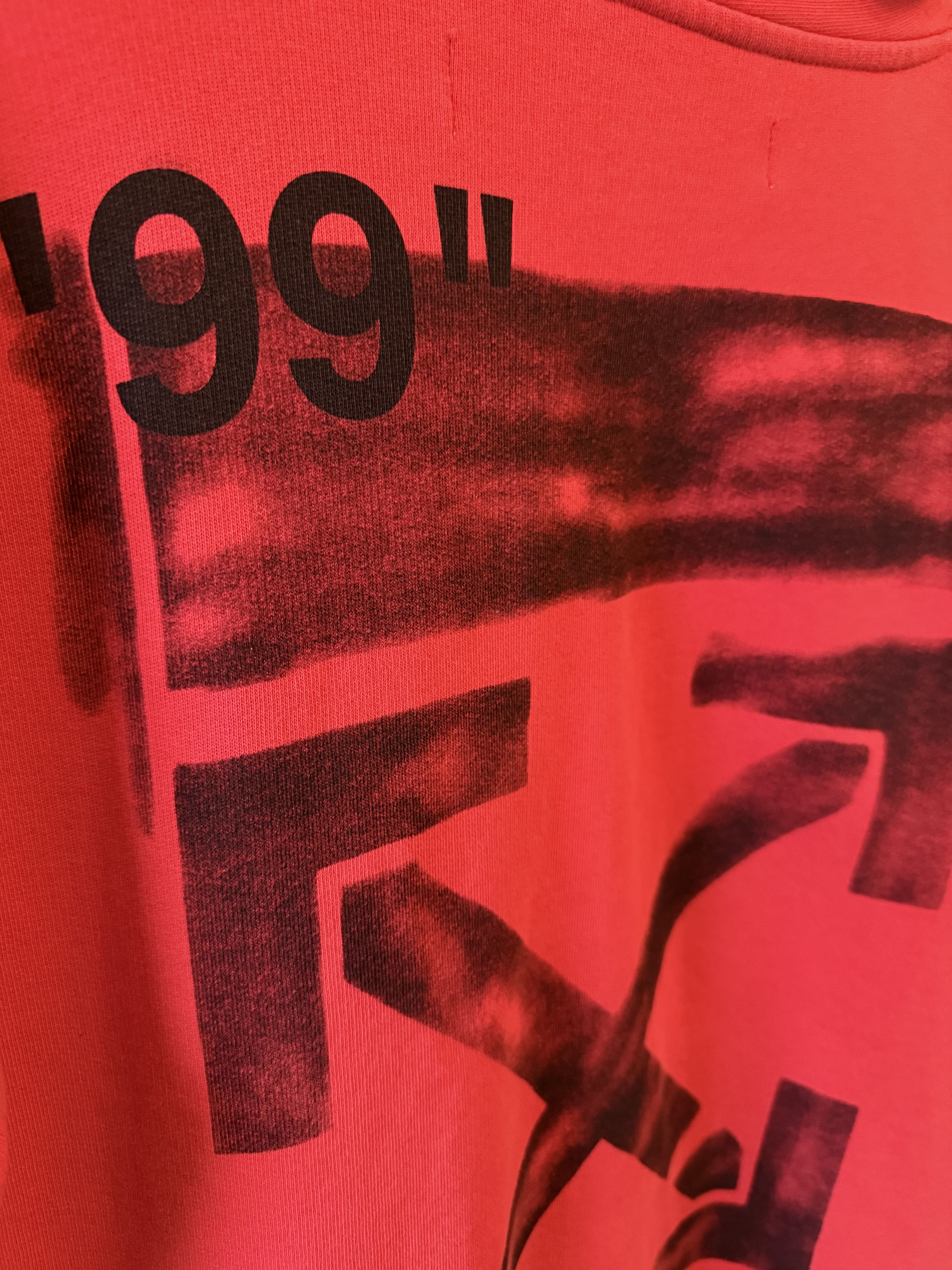 Off-White Off White Diag Stencil Hoodie Red (2019) Size US S / EU 44-46 / 1 - 6 Thumbnail