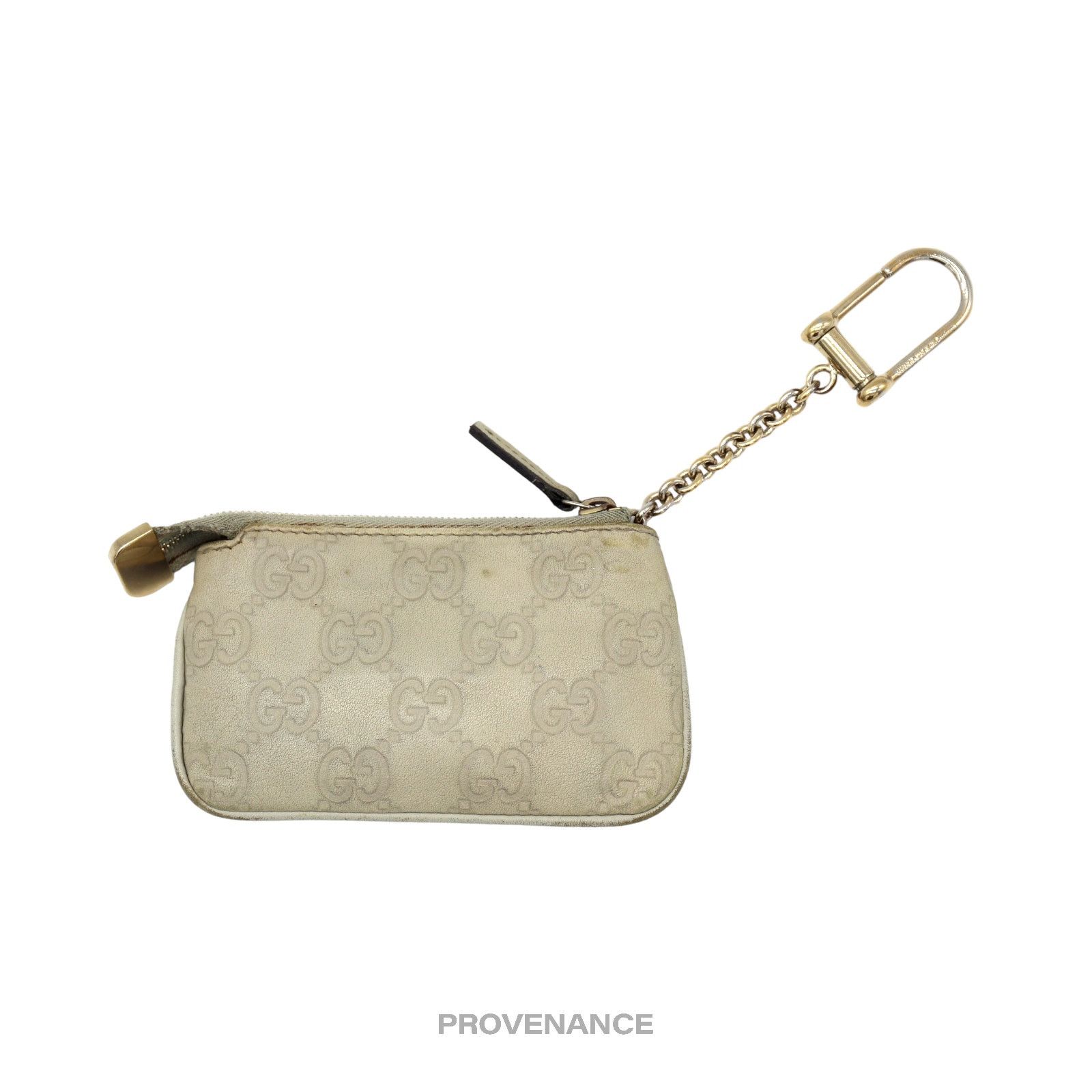 Gucci 🔴 Gucci Key Pouch Cles - Cream GG Guccissima Leather Size ONE SIZE - 2 Thumbnail