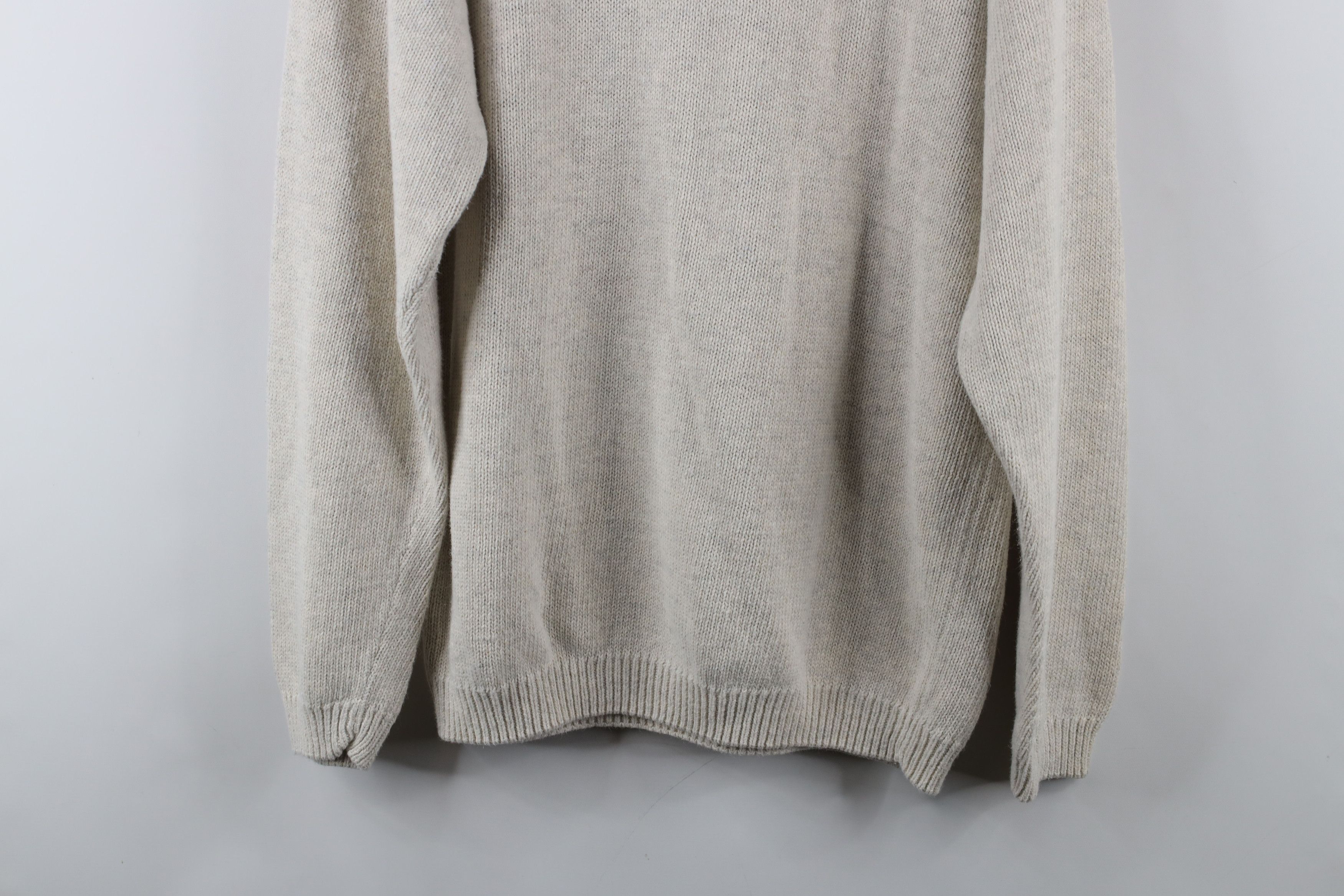 Vintage Vintage 90s Streetwear Striped Knit V-Neck Sweater Cotton Size US M / EU 48-50 / 2 - 8 Thumbnail
