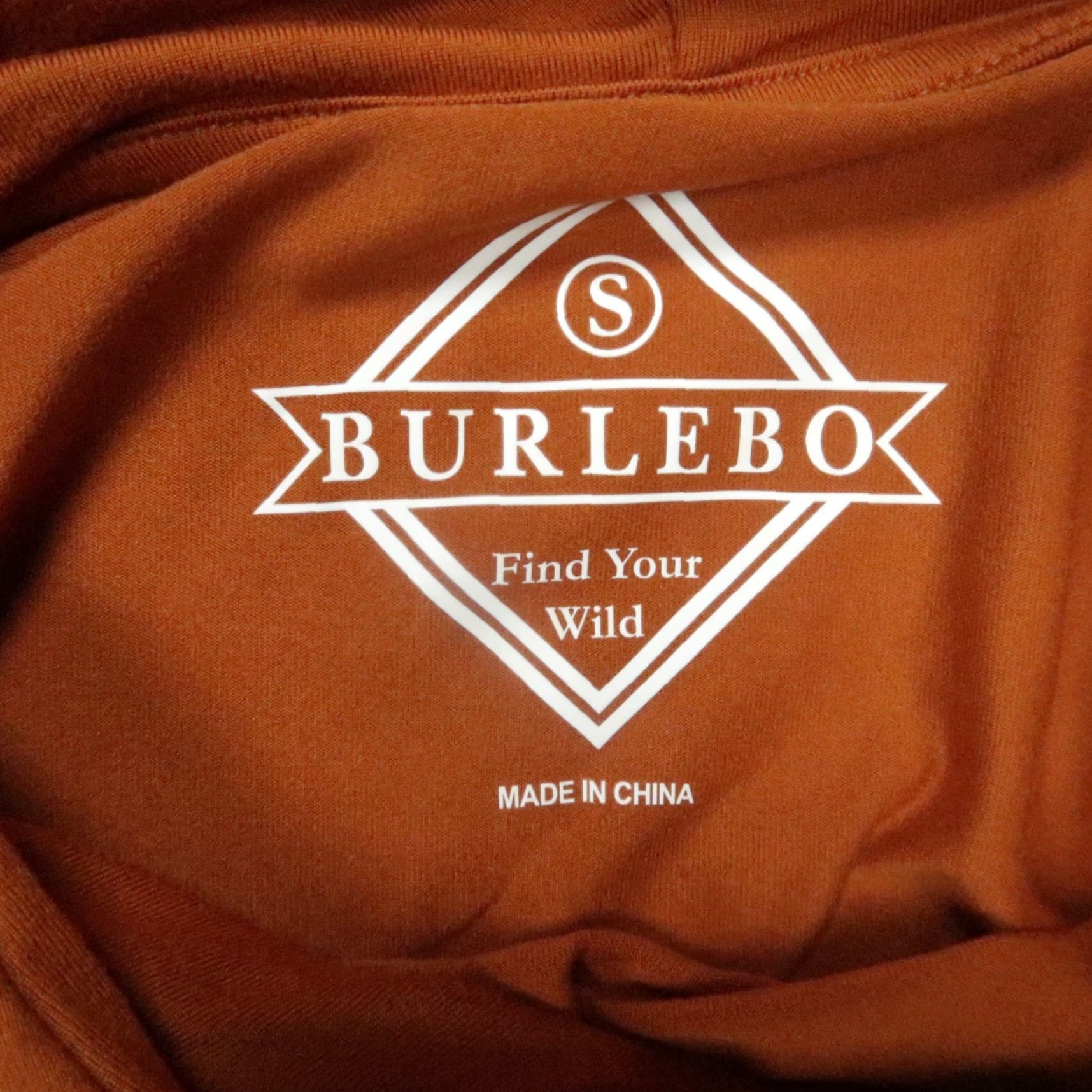 Vintage Burlebo Hoodie Men Small Orange Rust Pullover Hooded Lightweight Performance Hiking Outdoors Size US S / EU 44-46 / 1 - 3 Thumbnail