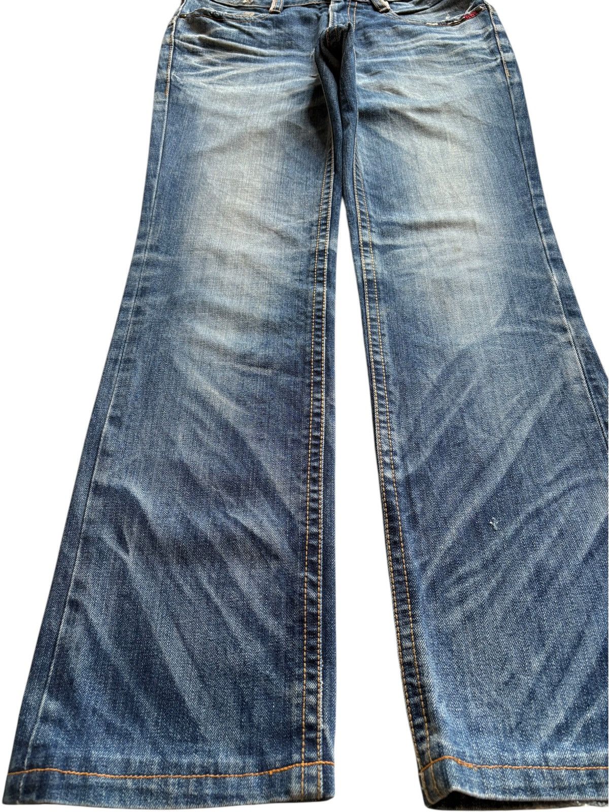 Dsquared2 Vintage Japanese Lolita Honeycomb Faded Wash Loose Jeans Size US 31 - 6 Thumbnail