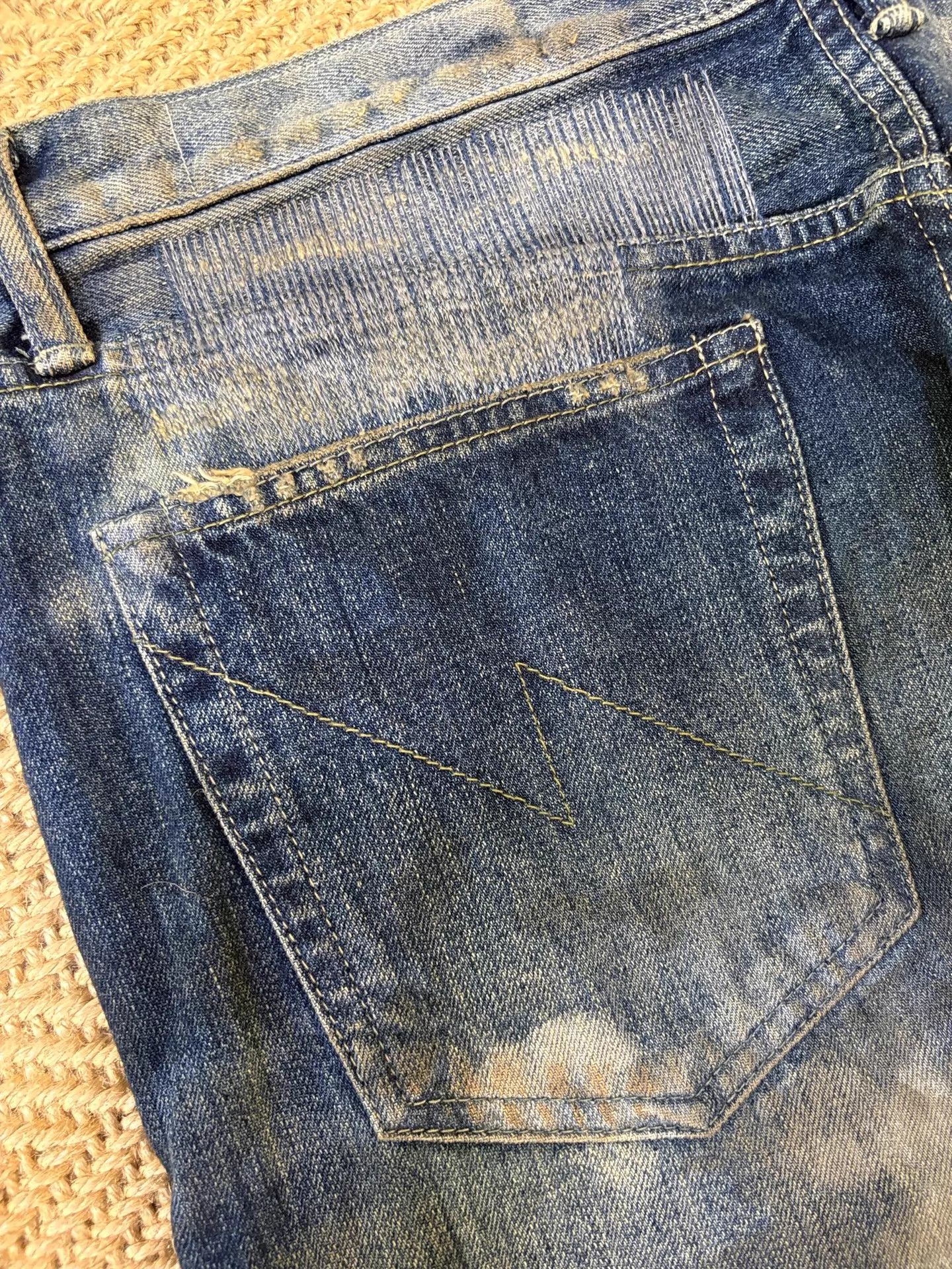 Neighborhood Neighborhood 24SS Mud Dye Washed Distressed Cut Jeans L Size US 34 / EU 50 - 5 Thumbnail