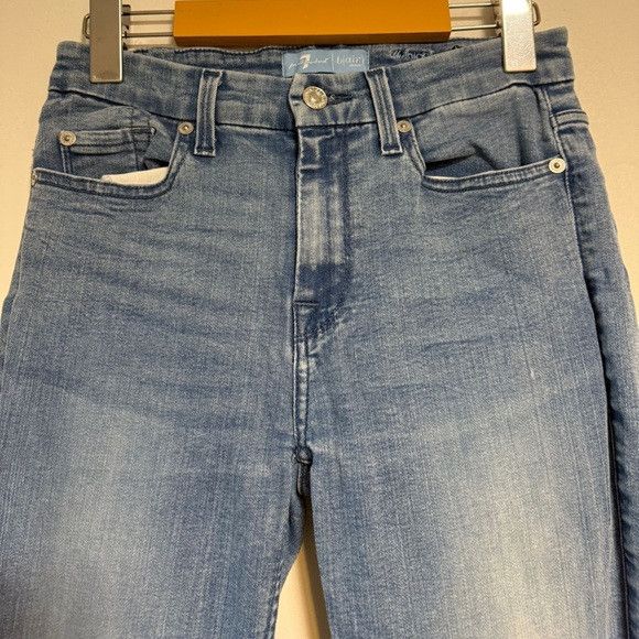 7 For All Mankind 7 For All Mankind b(air) High Waist Skinny Jeans Sz 27 Blue Size 27" / US 4 / IT 40 - 4 Thumbnail