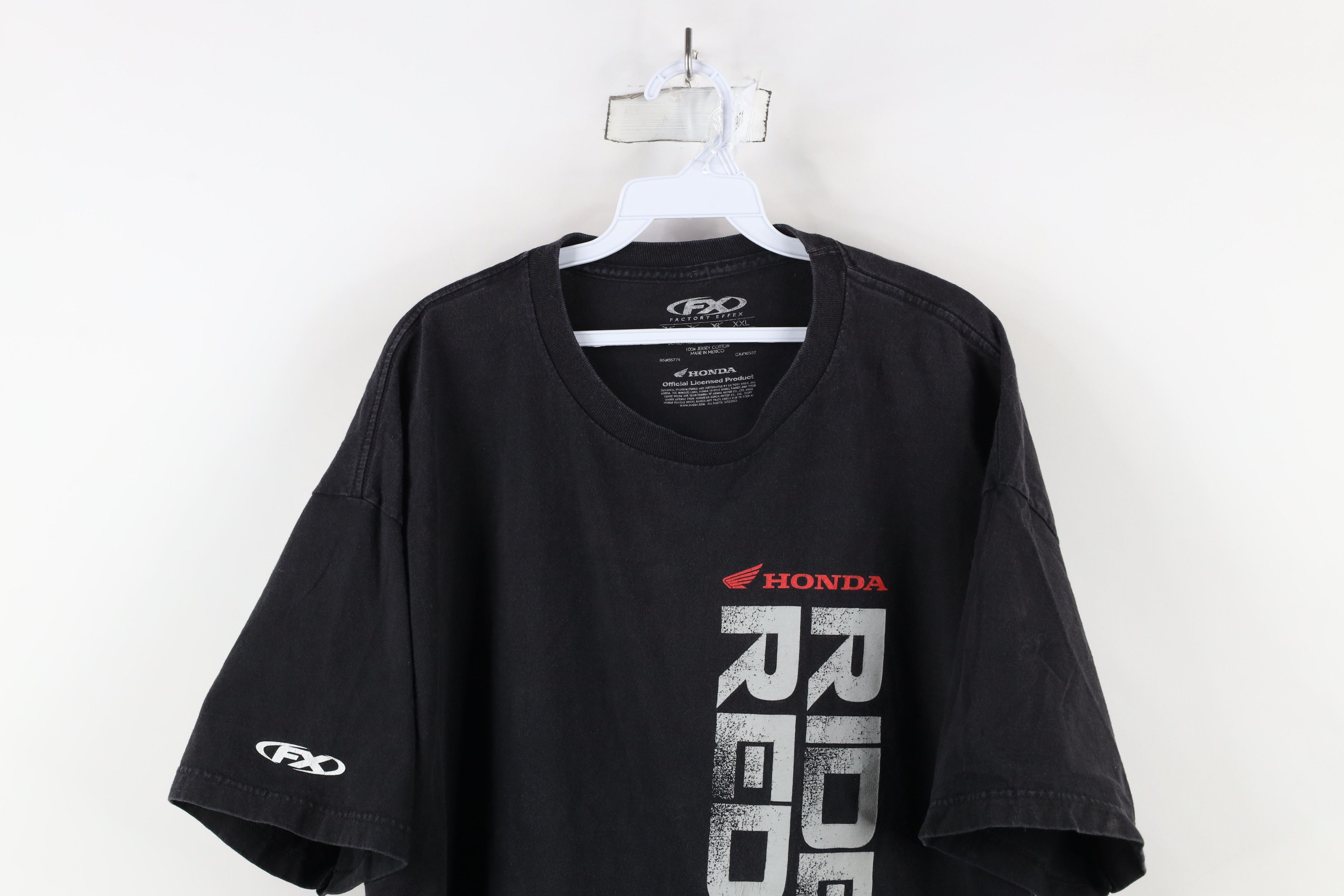 Vintage Vintage Y2K Factory Effex Honda Racing Spell T-Shirt Black Size US XXL / EU 58 / 5 - 2 Thumbnail