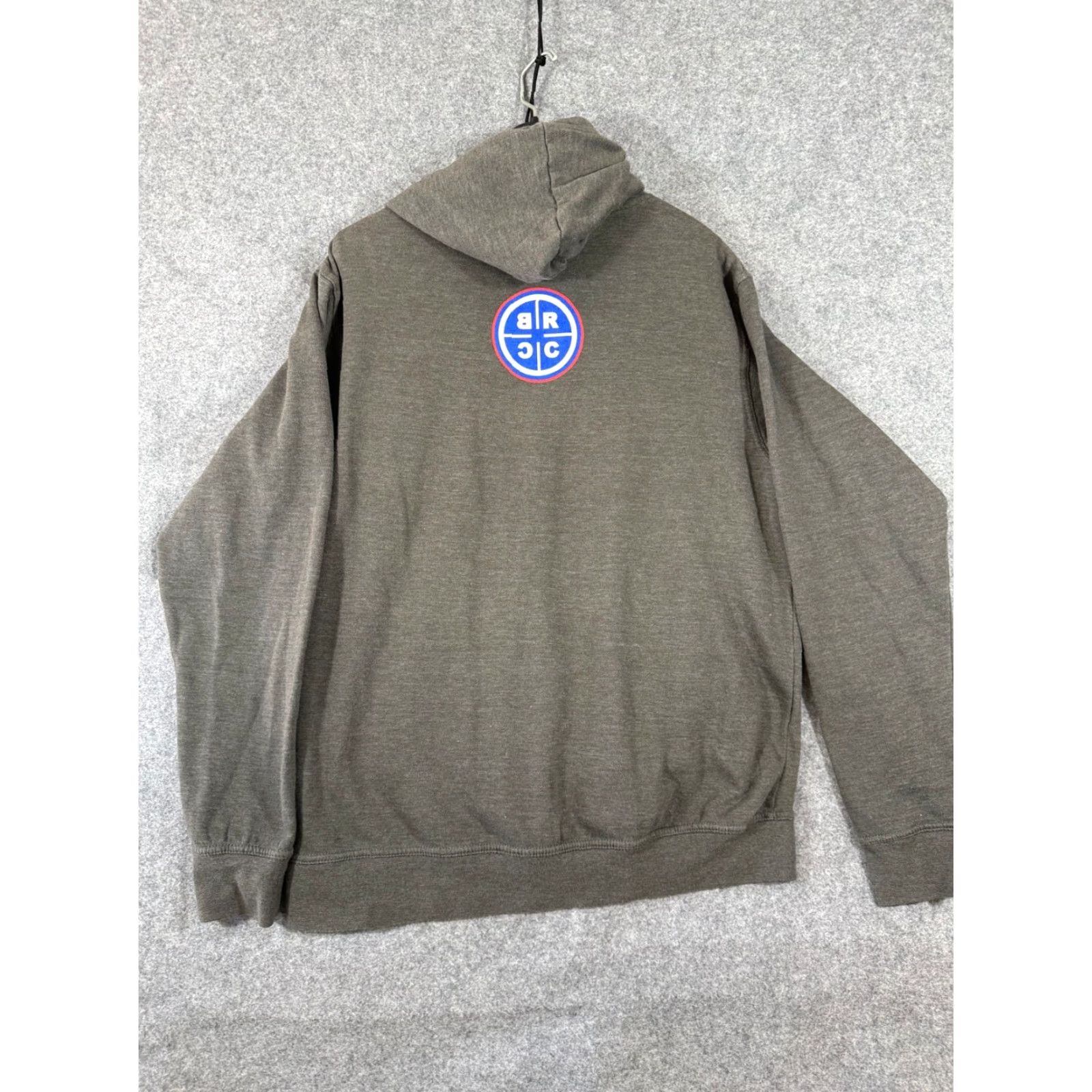 Vintage VINTAGE Black Rifle Coffee Company Hooded Sweatshirt Mens M Charcoal Gray Fleece Logo Drawstring Pullover Size US M / EU 48-50 / 2 - 6 Thumbnail