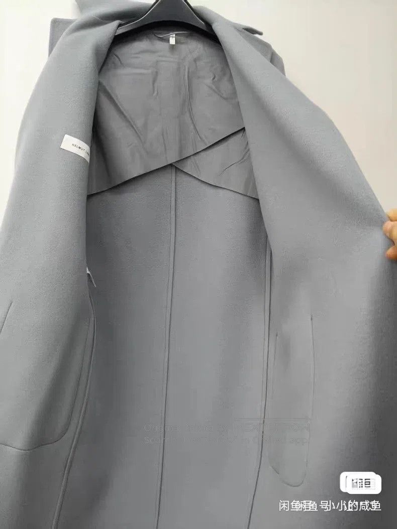 Helmut Lang Helmut Lang Cashmere Coat, Light Blue Size S / US 4 / IT 40 - 3 Thumbnail