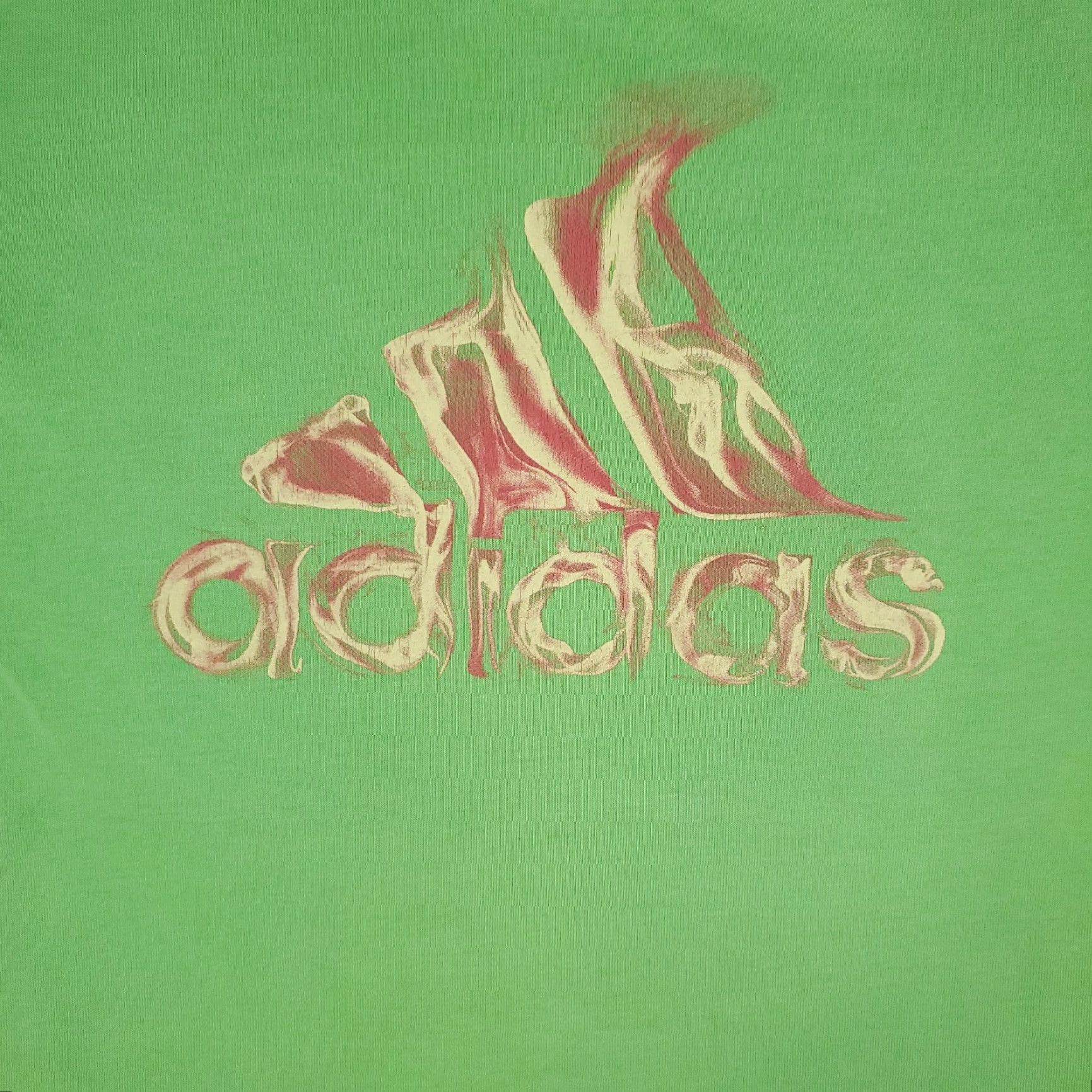 Adidas Adidas T Shirt Mens S Green Fire Logo Short Sleeve Crewneck Cotton Blend Casual Sports Logo Modern Size US S / EU 44-46 / 1 - 2 Thumbnail