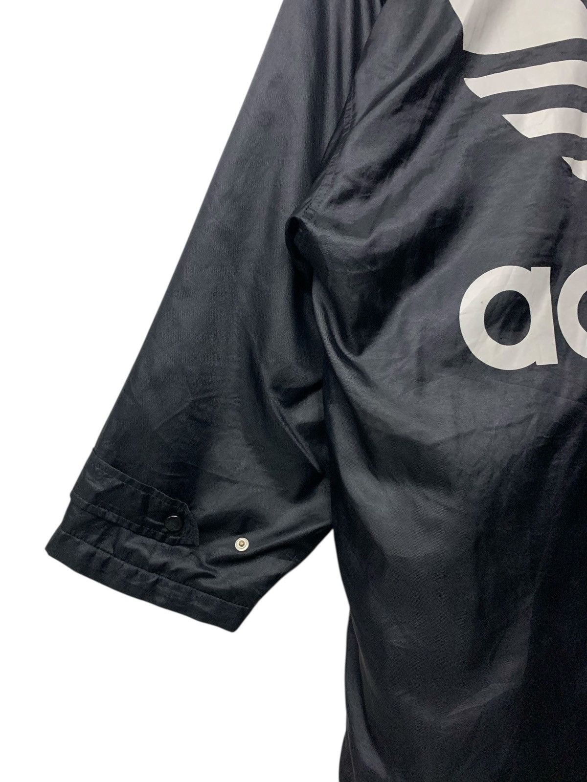 Adidas Vintage 90's Adidas Big Logo Snap Button Coach Jacket Size US L / EU 52-54 / 3 - 7 Thumbnail