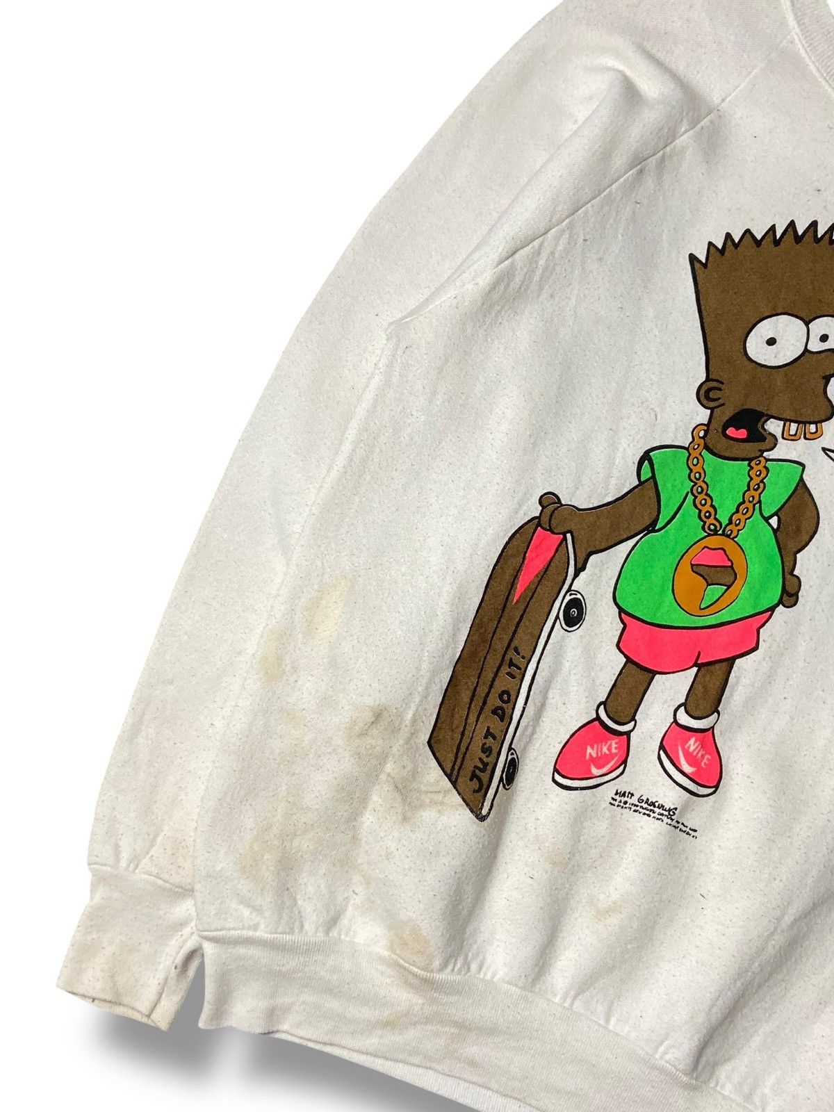 The Simpsons Vintage Black Bart Simpson Sweatshirt (141) Size US XXS / EU 40 - 8 Thumbnail