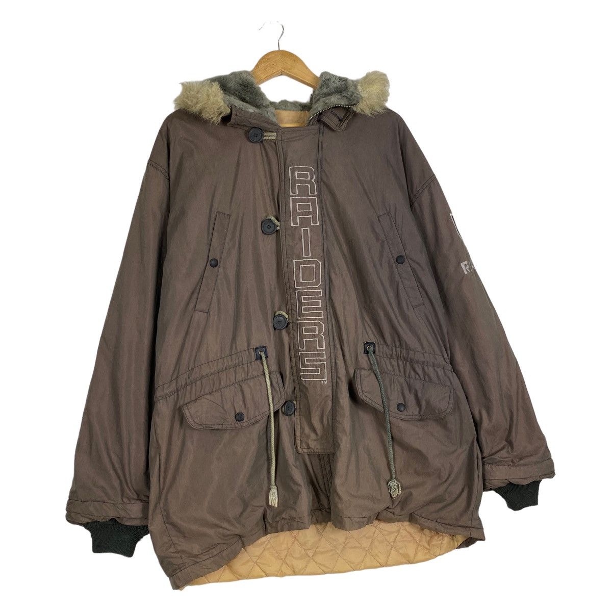 Japanese Brand × NFL NFL OFFICIAL RAIDERS Parka hoodie jacket Size US L / EU 52-54 / 3 - 3 Thumbnail
