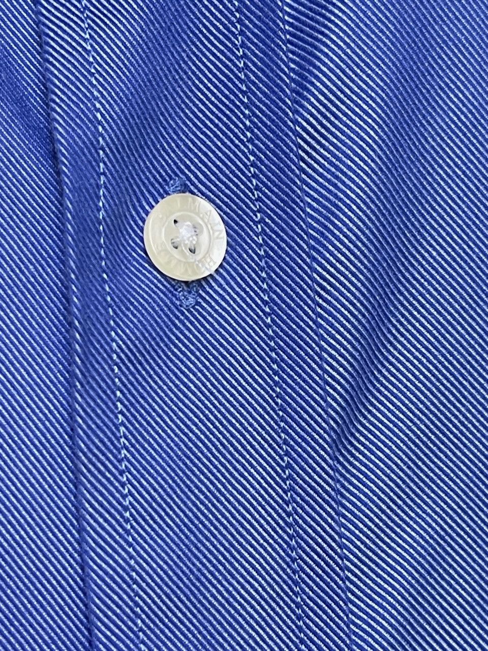 Balmain 🔥Balmain double cuff shirt metallic blue size xl / xxl Size US XL / EU 56 / 4 - 5 Thumbnail