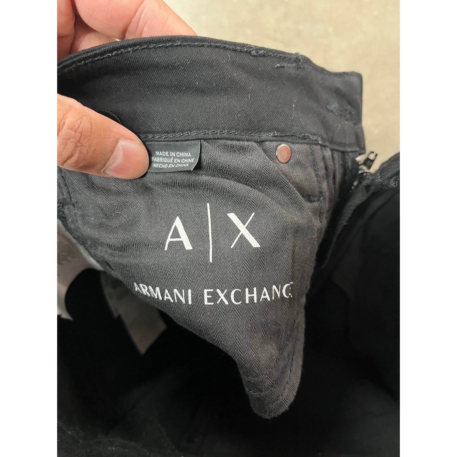 Armani Exchange Armani Exchange - Super Skinny Jeans / size 24R / Black Size 24" / US 00 / IT 34 - 6 Thumbnail