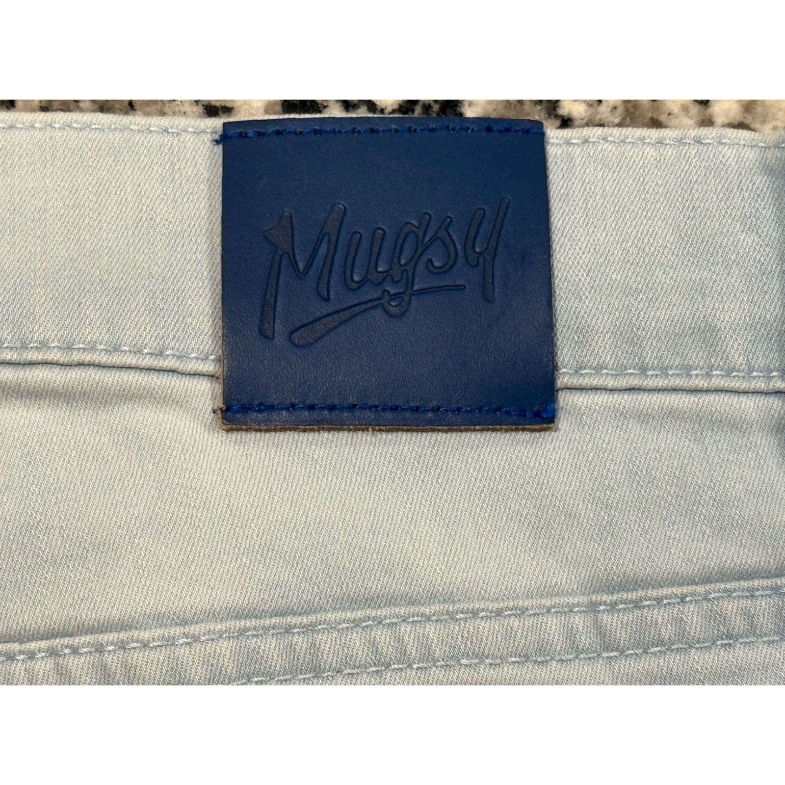 Denime Mugsy Jeans 5-Pocket Denim Straight Stretch Light Blue FLX4NLU 40x30 Mens Regular Size 40 Blue Size US 40 / EU 56 - 7 Thumbnail